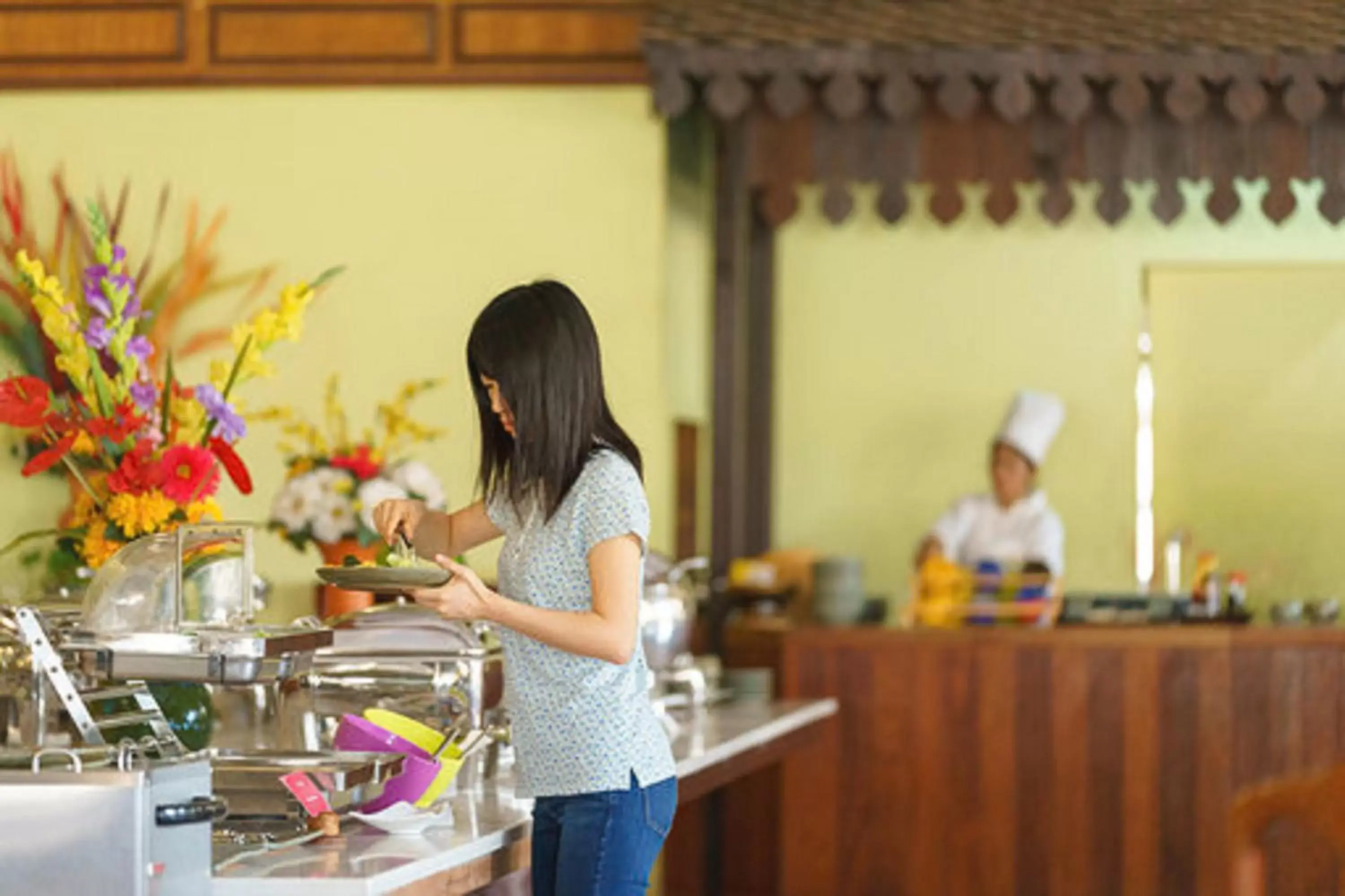 Buffet breakfast, Restaurant/Places to Eat in Ta Prohm Hotel & Spa