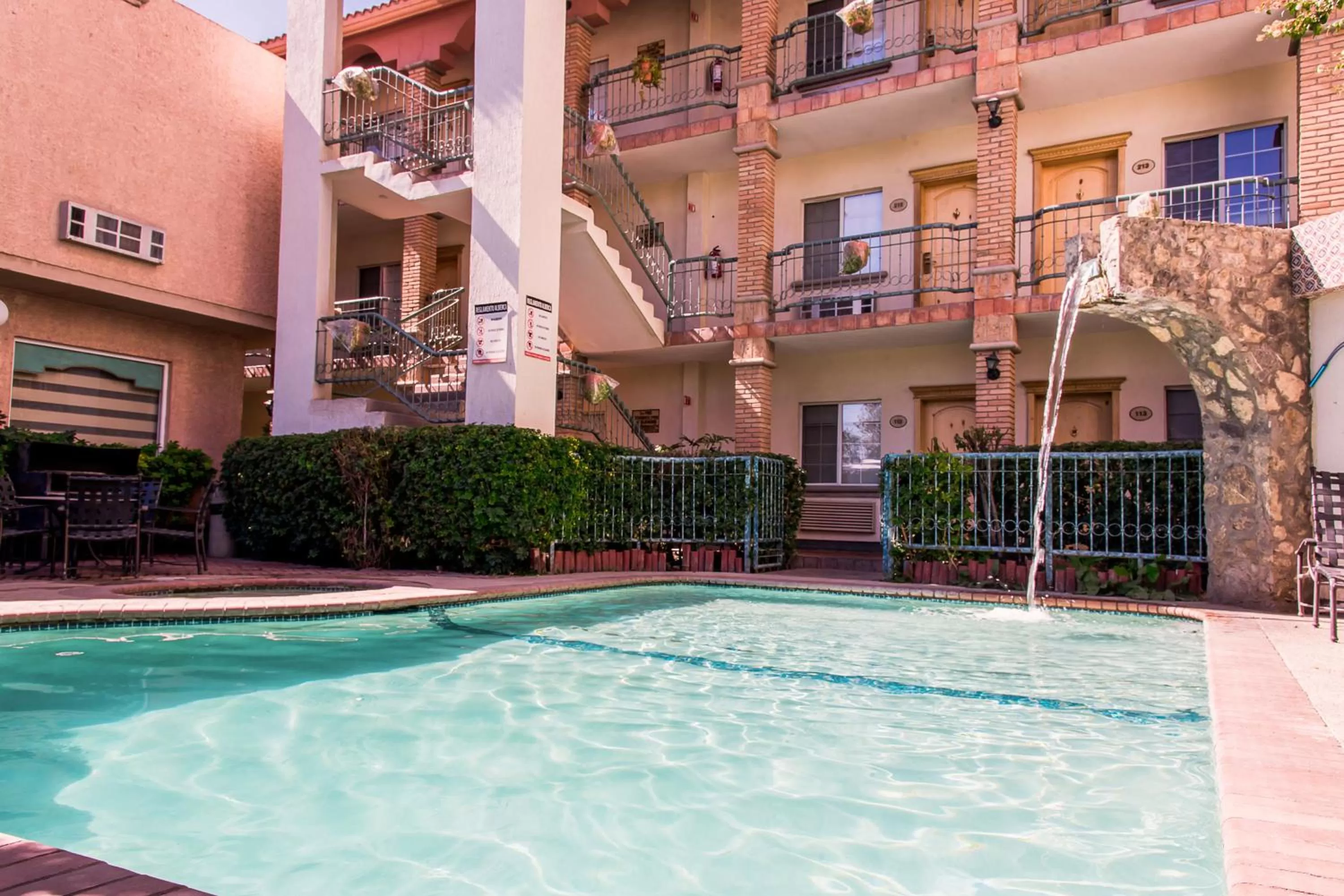 BBQ facilities in Business Hotel & Suites María Bonita