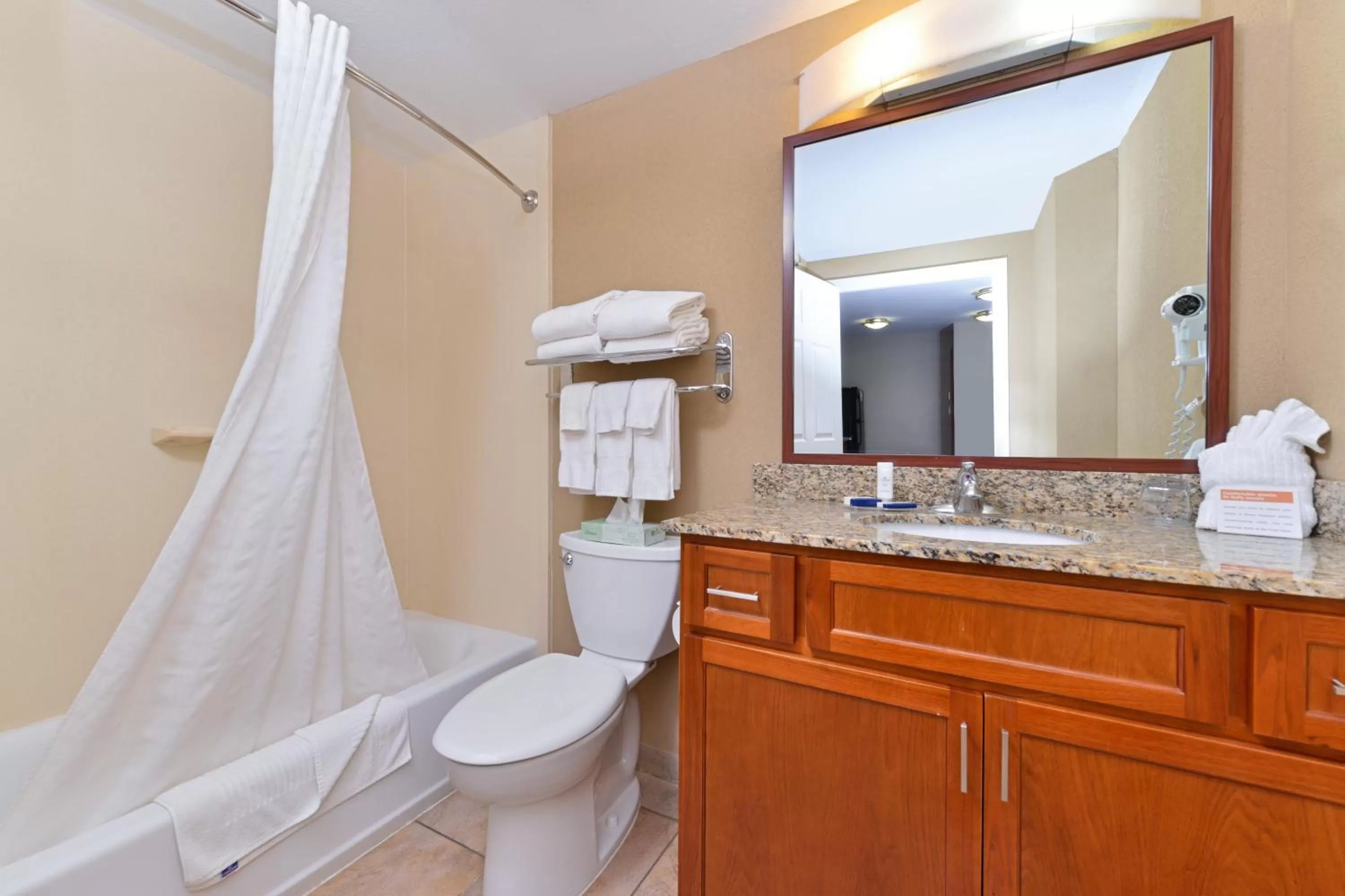 Bathroom in Candlewood Suites Elmira Horseheads by IHG
