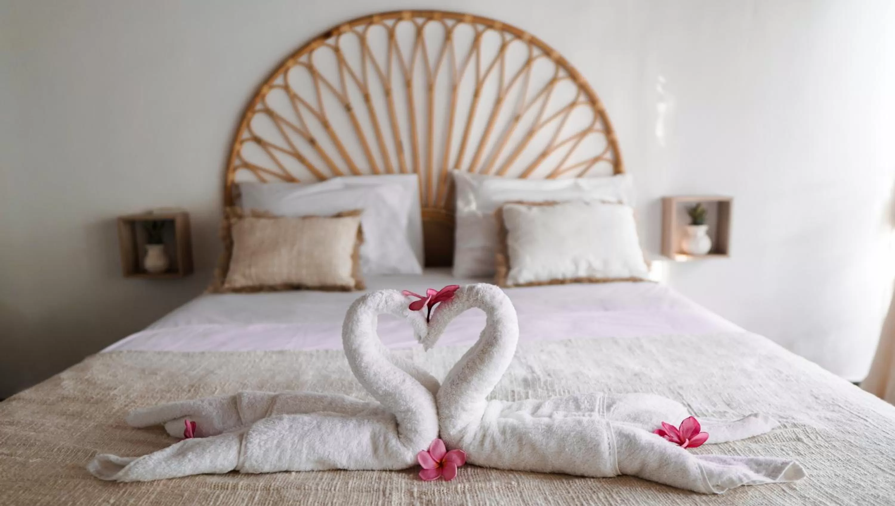 Bed in VILLA MENORCA