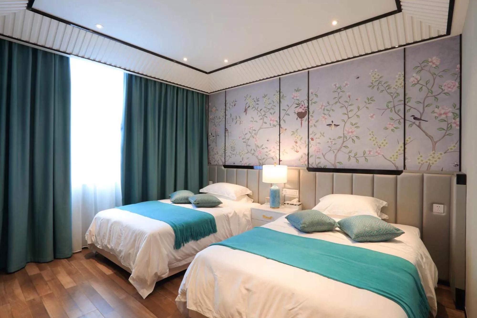 Photo of the whole room, Bed in Li River Resort Villa Hotel
