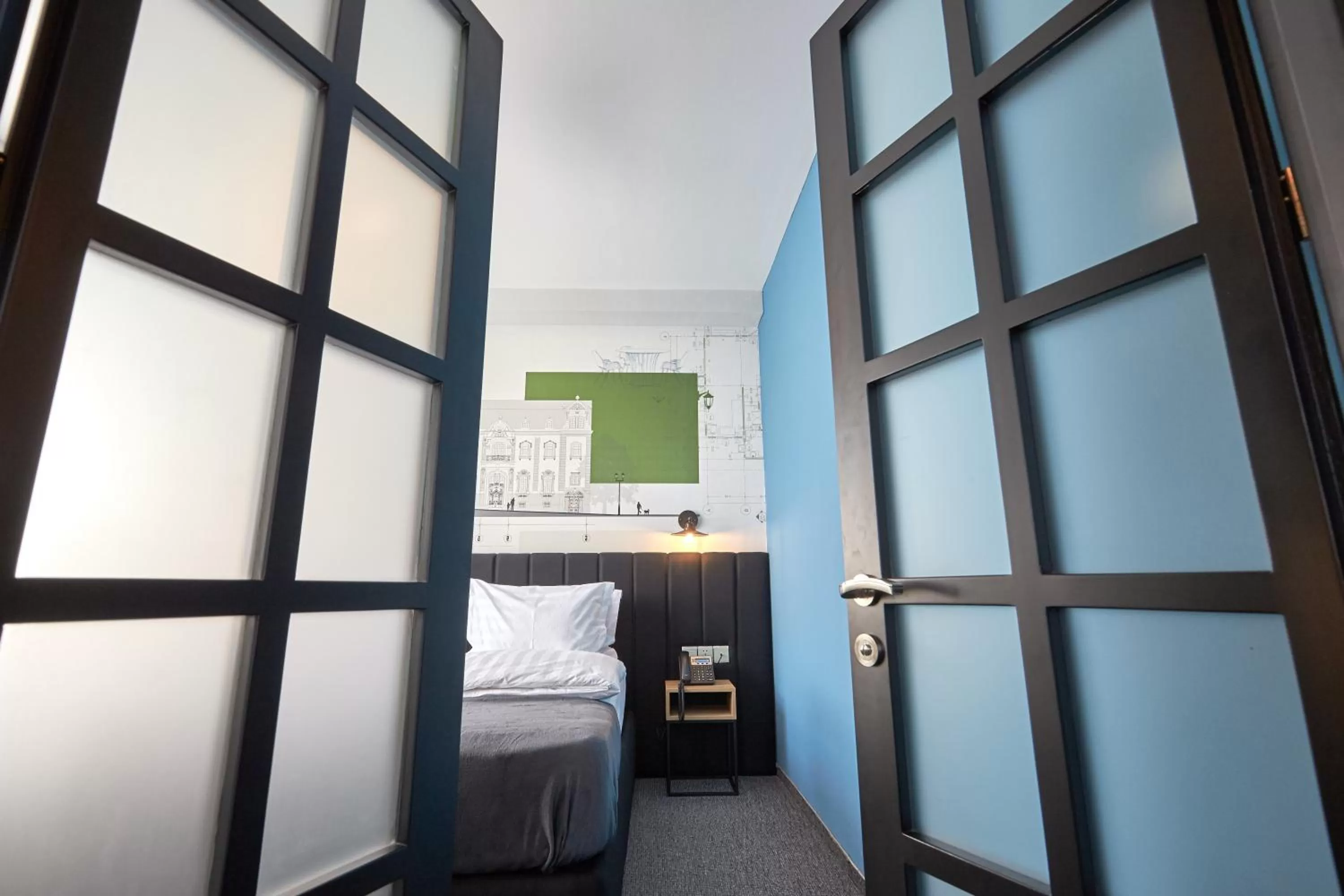 Bedroom, Bed in Graphica Tbilisi Hotel