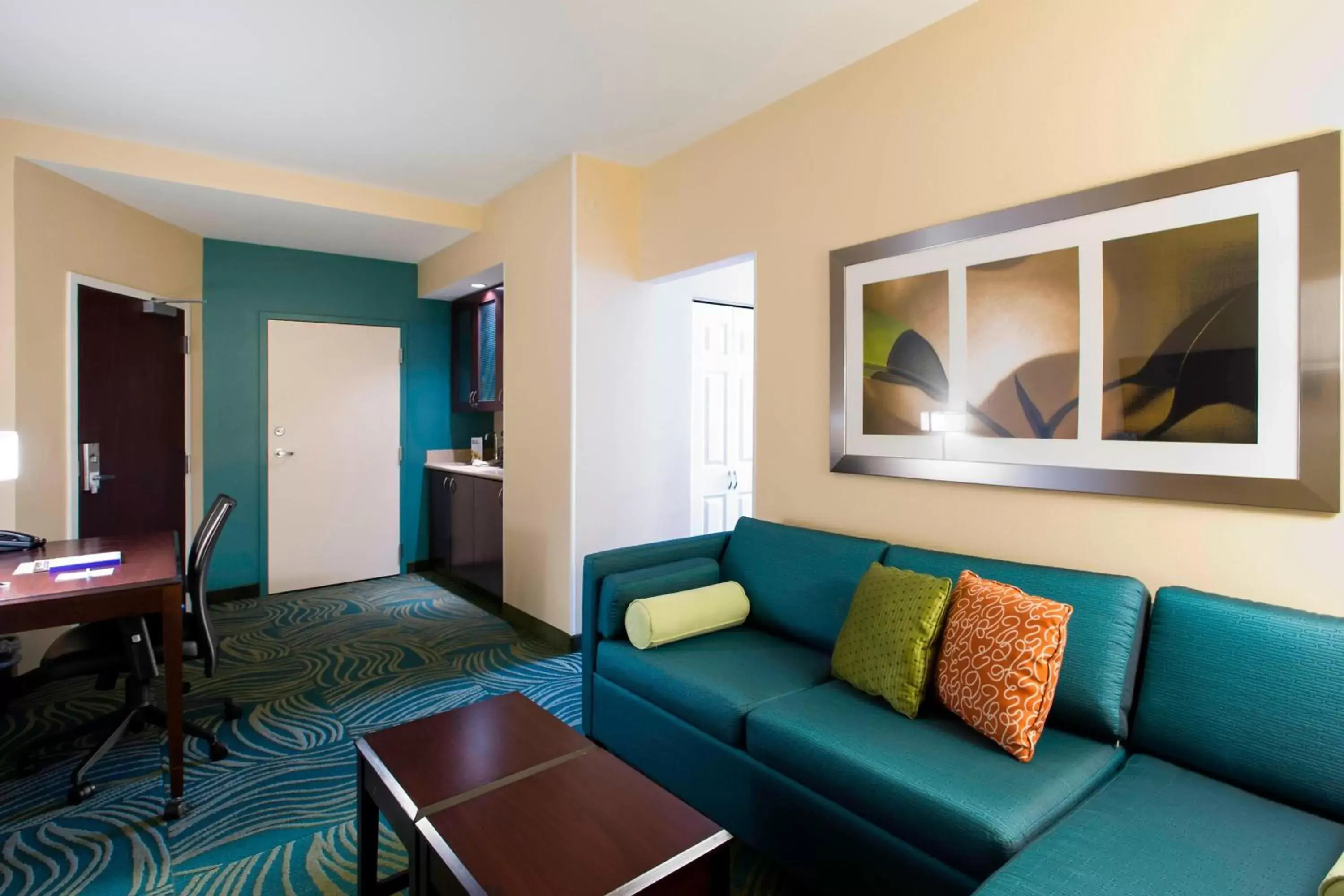 Swimming pool, Seating Area in SpringHill Suites by Marriott Omaha East, Council Bluffs, IA