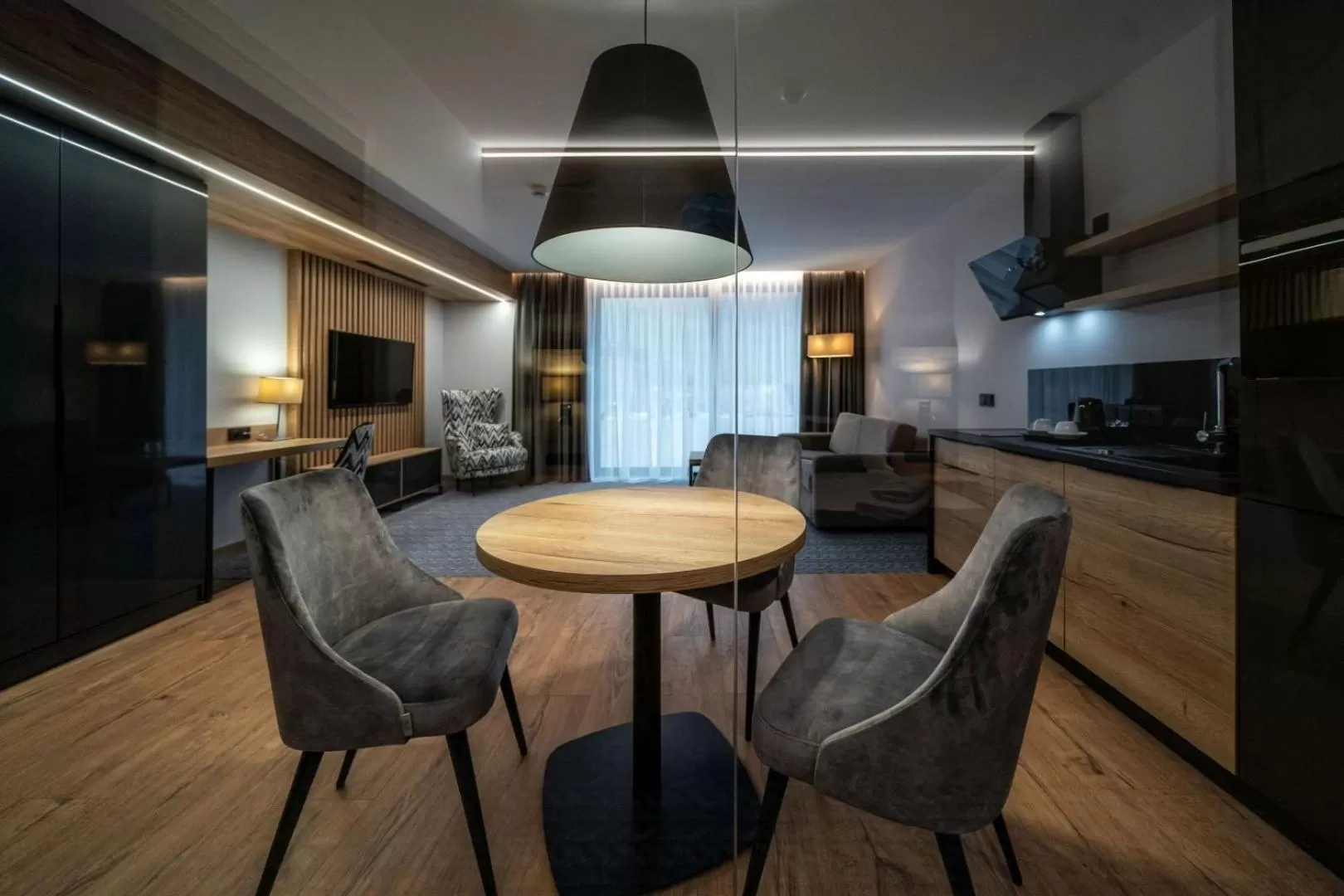 Kitchen or kitchenette in Hotel META Resort & Vine SPA