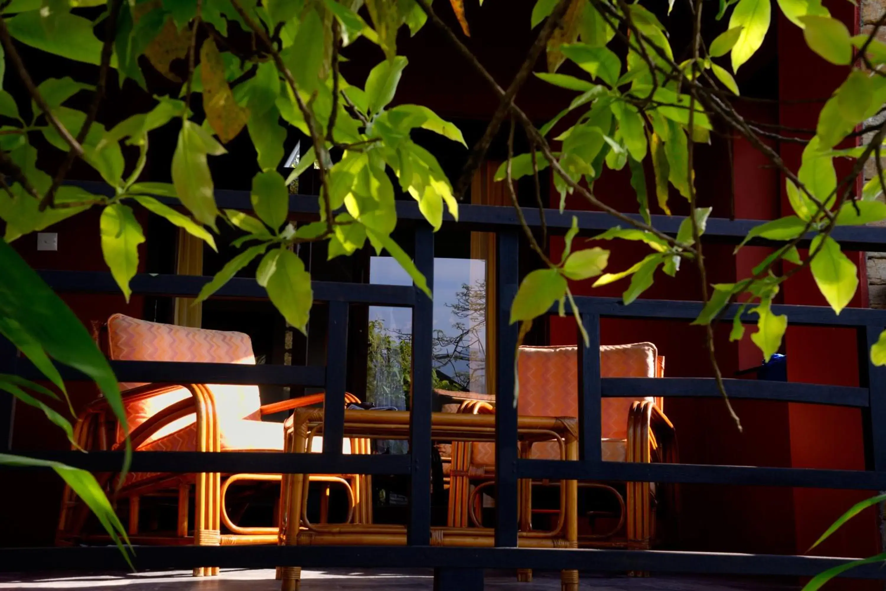 Patio in Tiger Mountain Pokhara Lodge