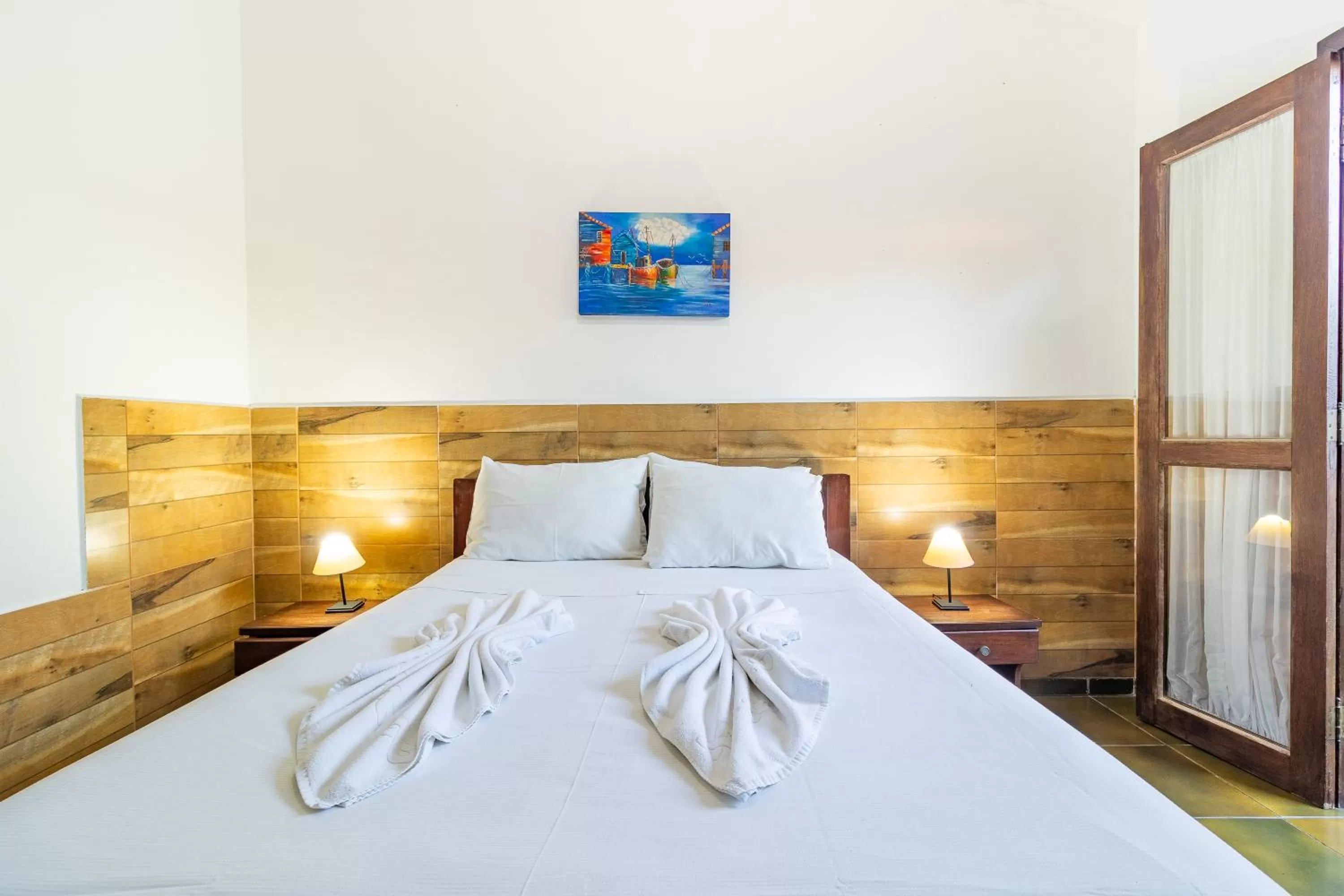 Bed in Pousada Casa Amarela