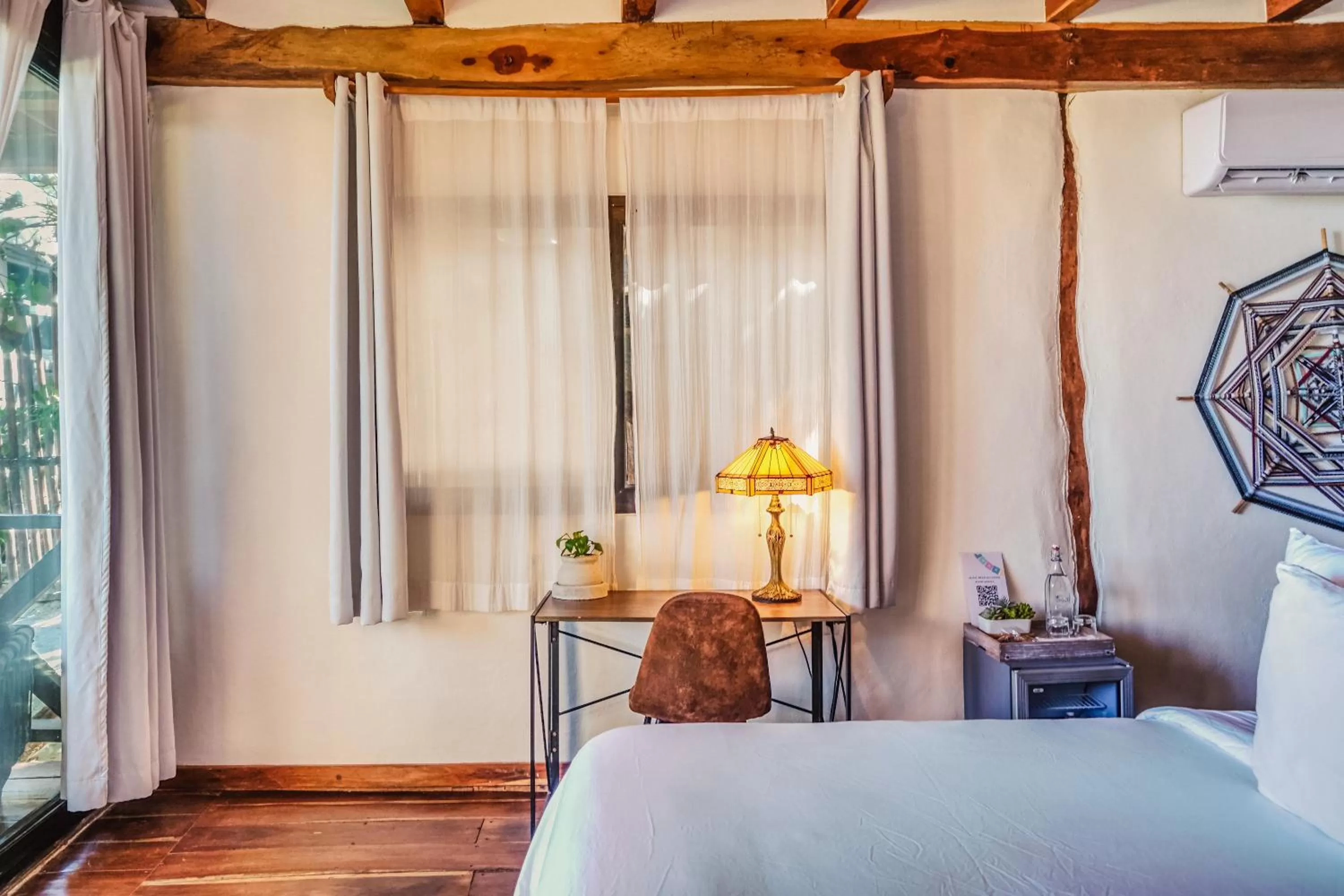 oven, Bed in Hotelito Azul