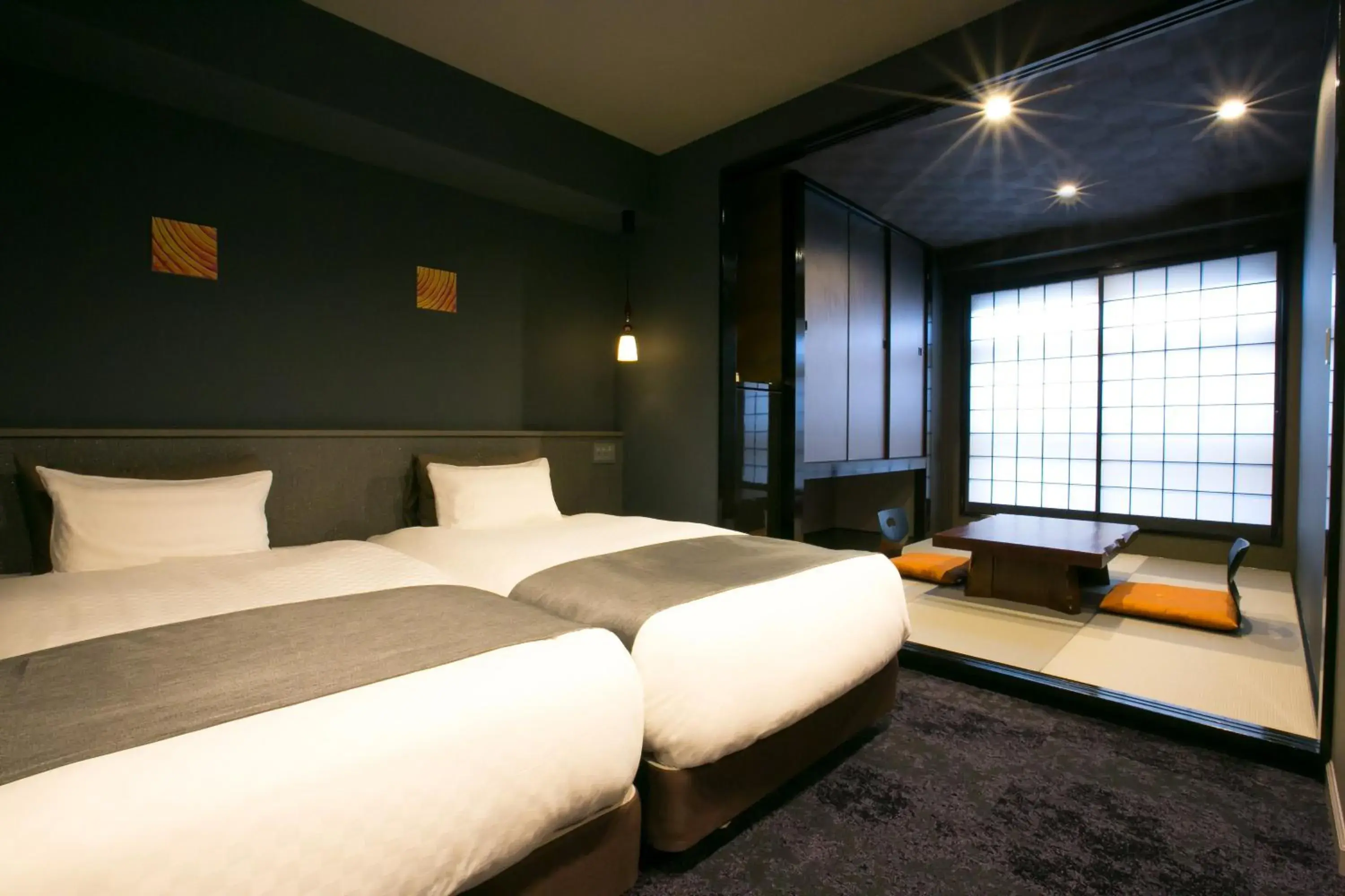Bed in Hotel Banister Kyoto