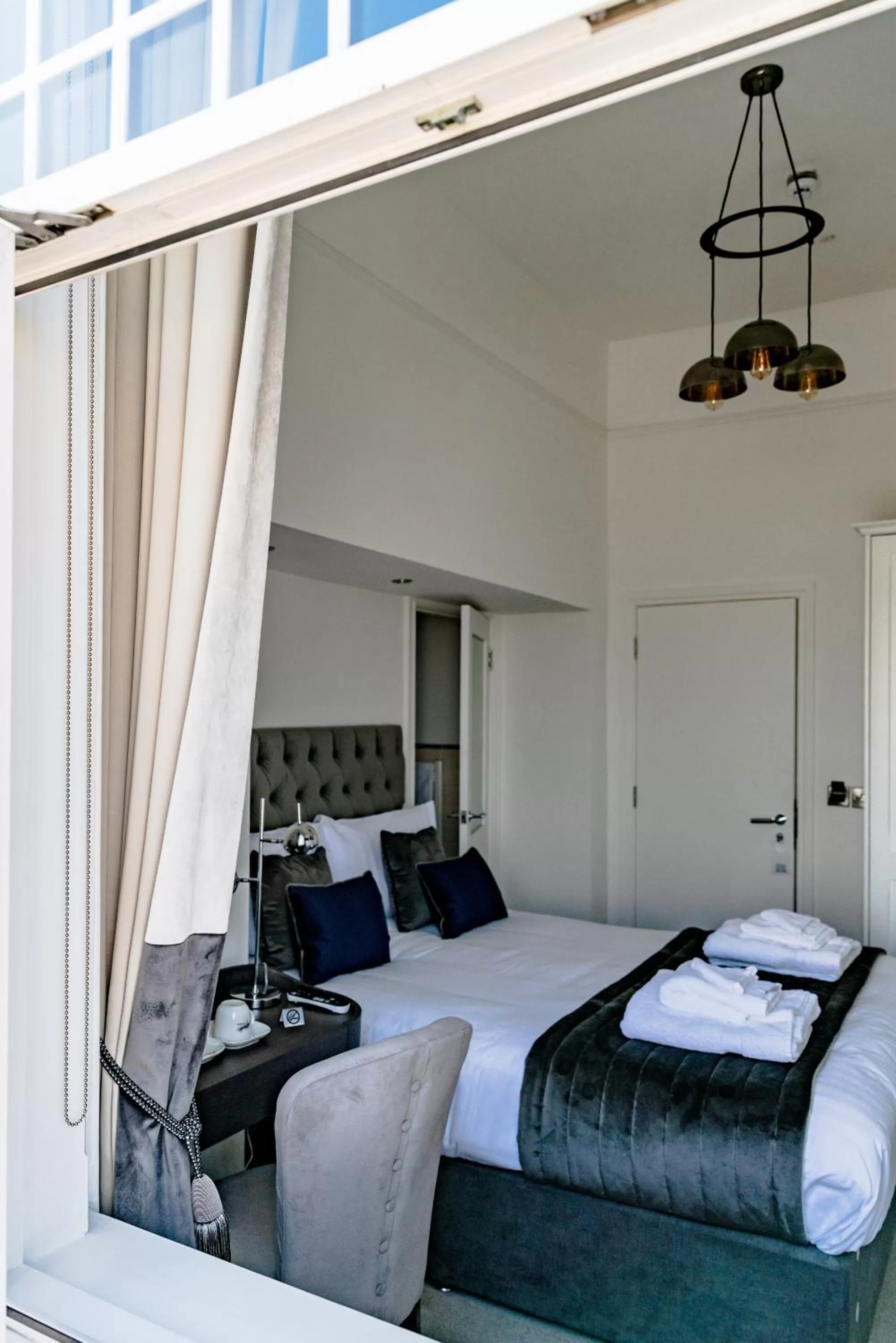 Bed in The Strand Hotel, the former residence of Oscar Wilde