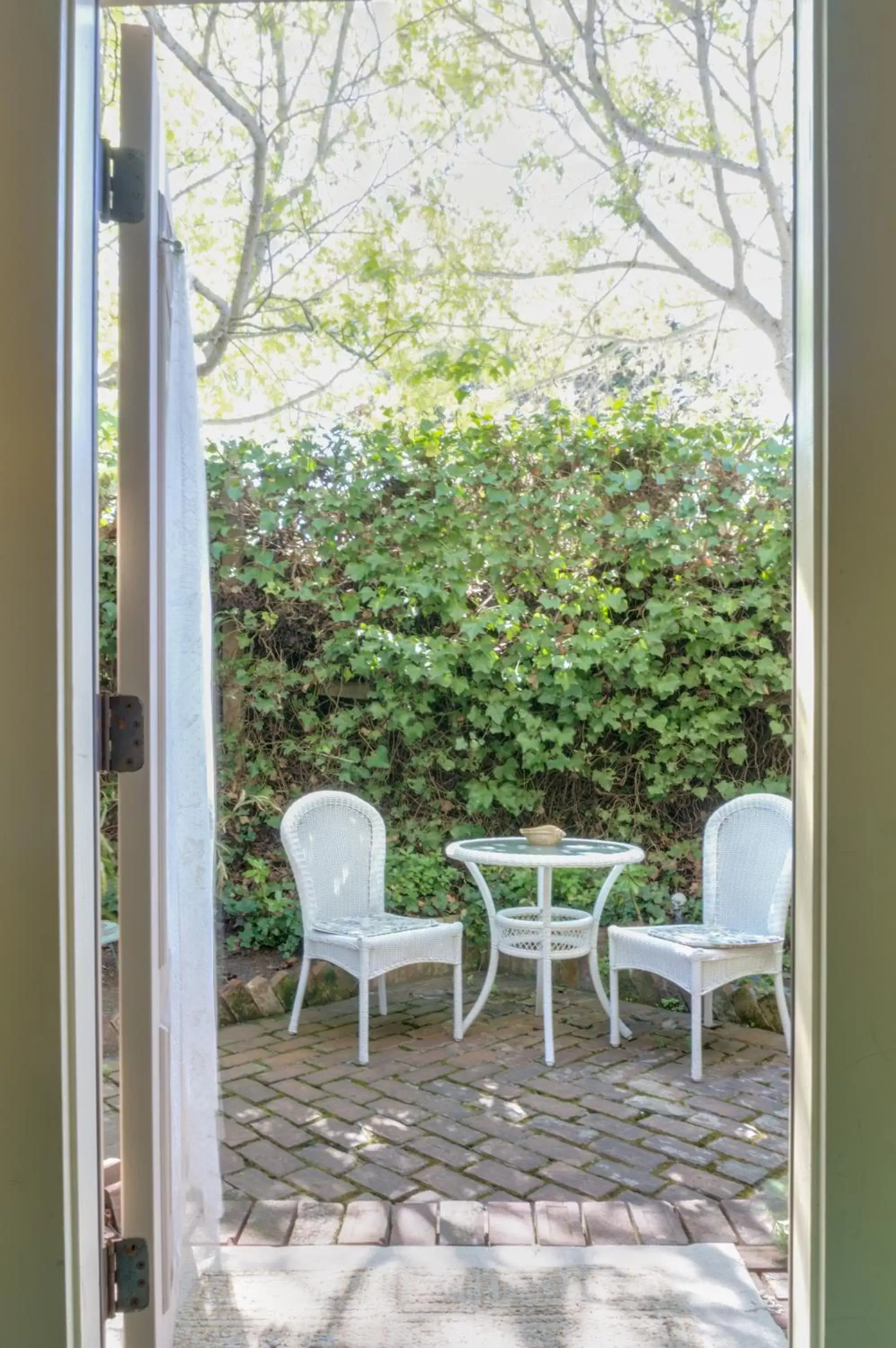 Patio in The Jabberwock Bed & Breakfast