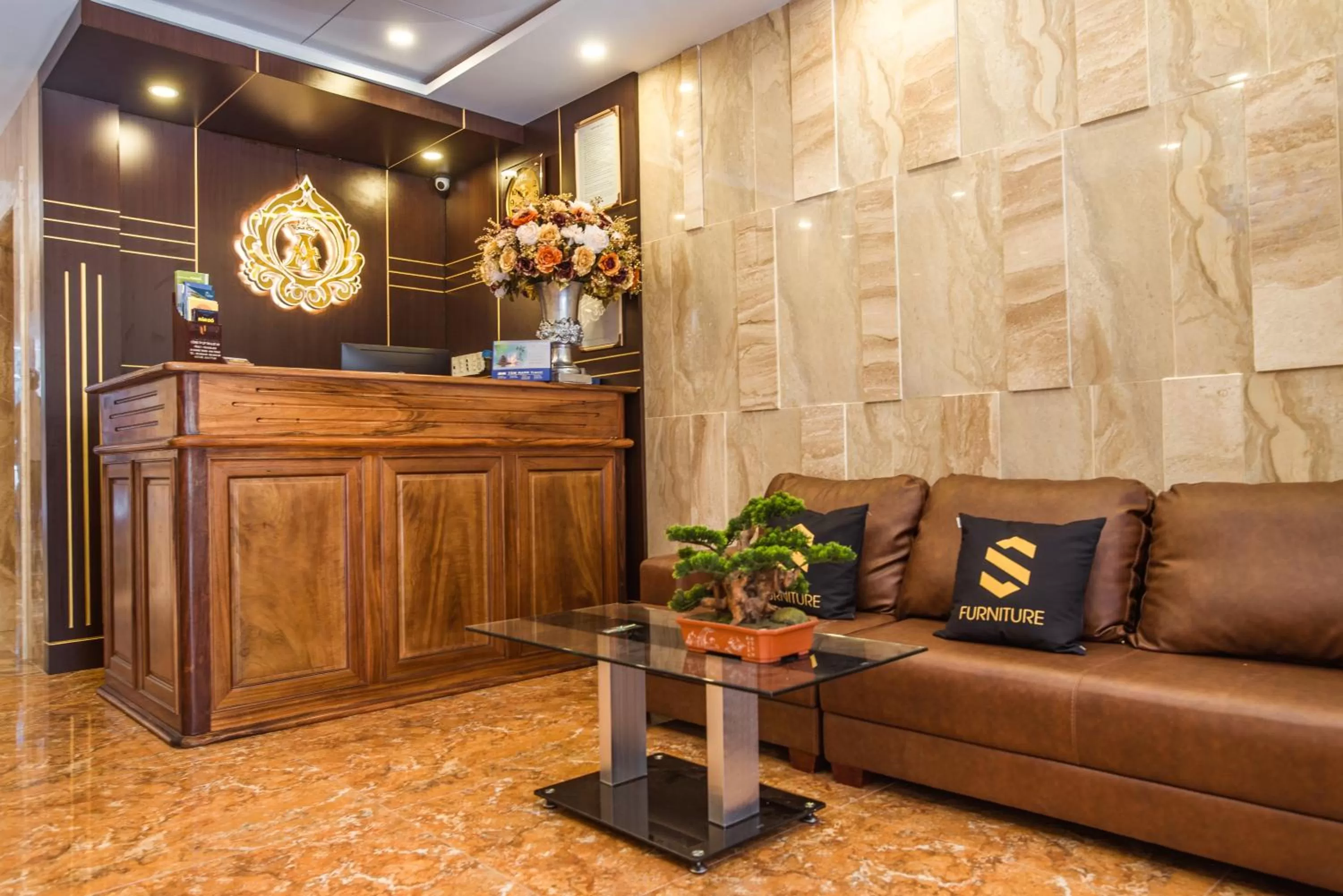 Lobby or reception in Aladin Hotel