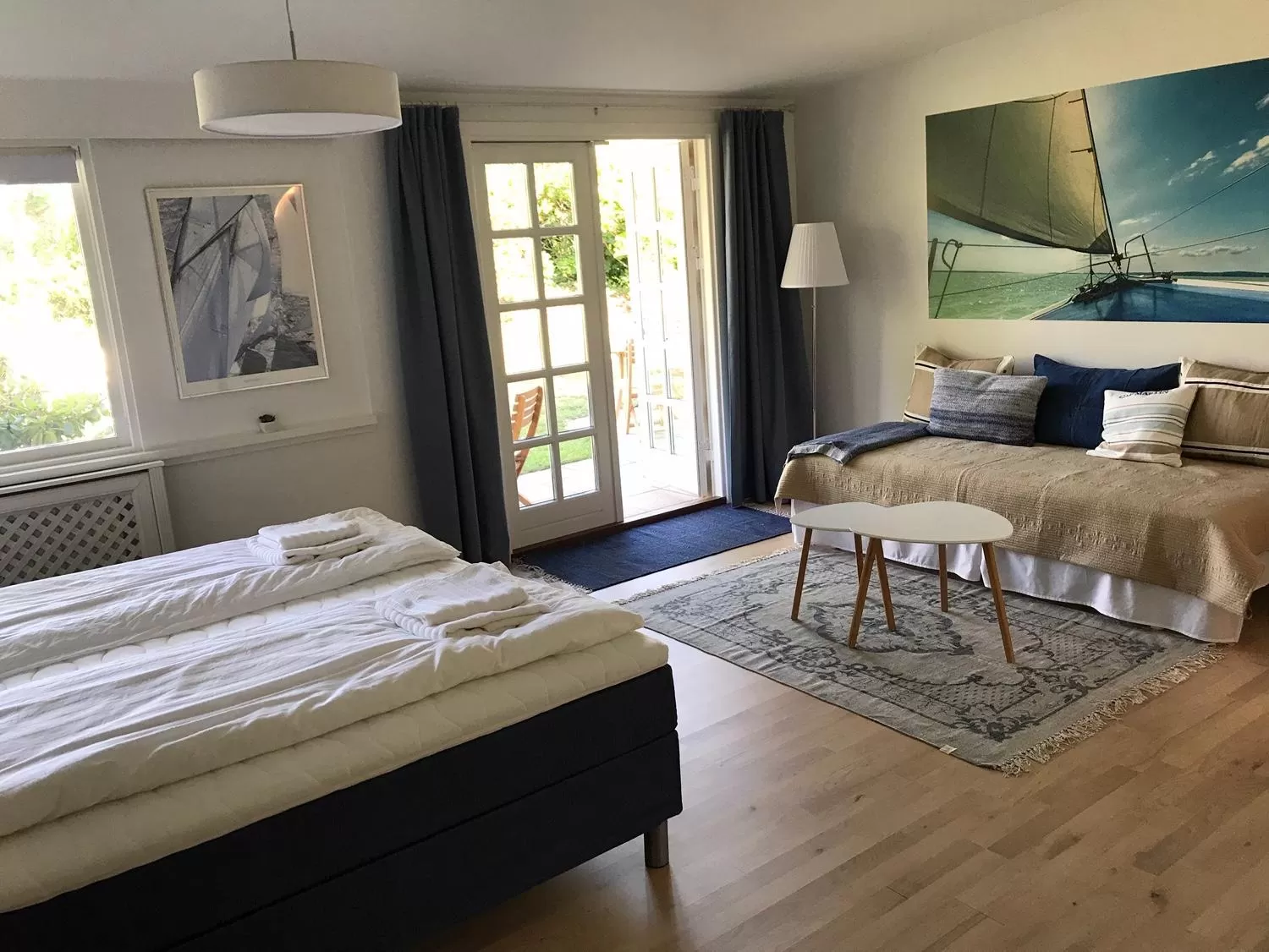 Bed in Trouville Bed & Breakfast