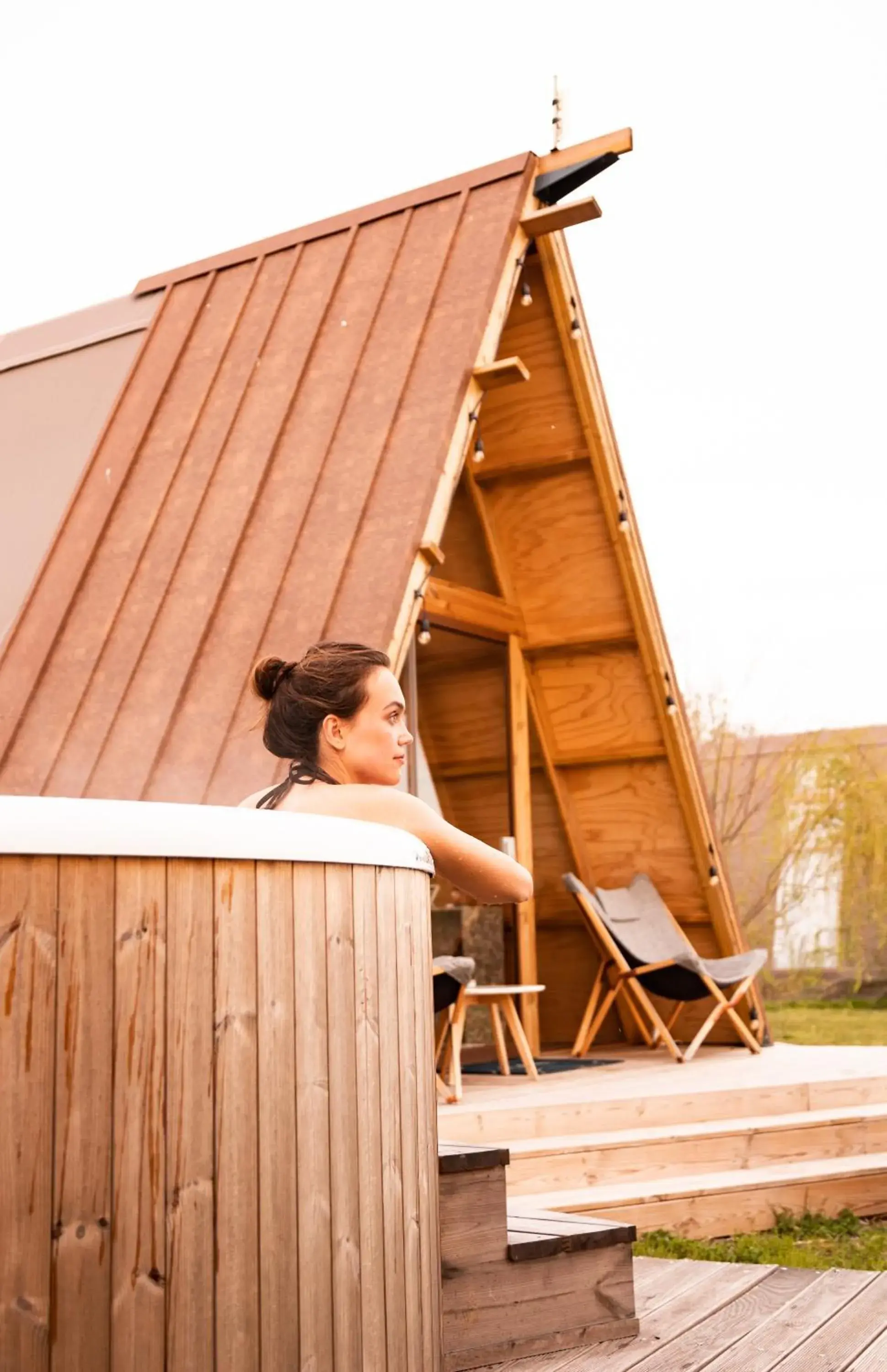 Hot Tub in Nabi Resort Glamping & SPA