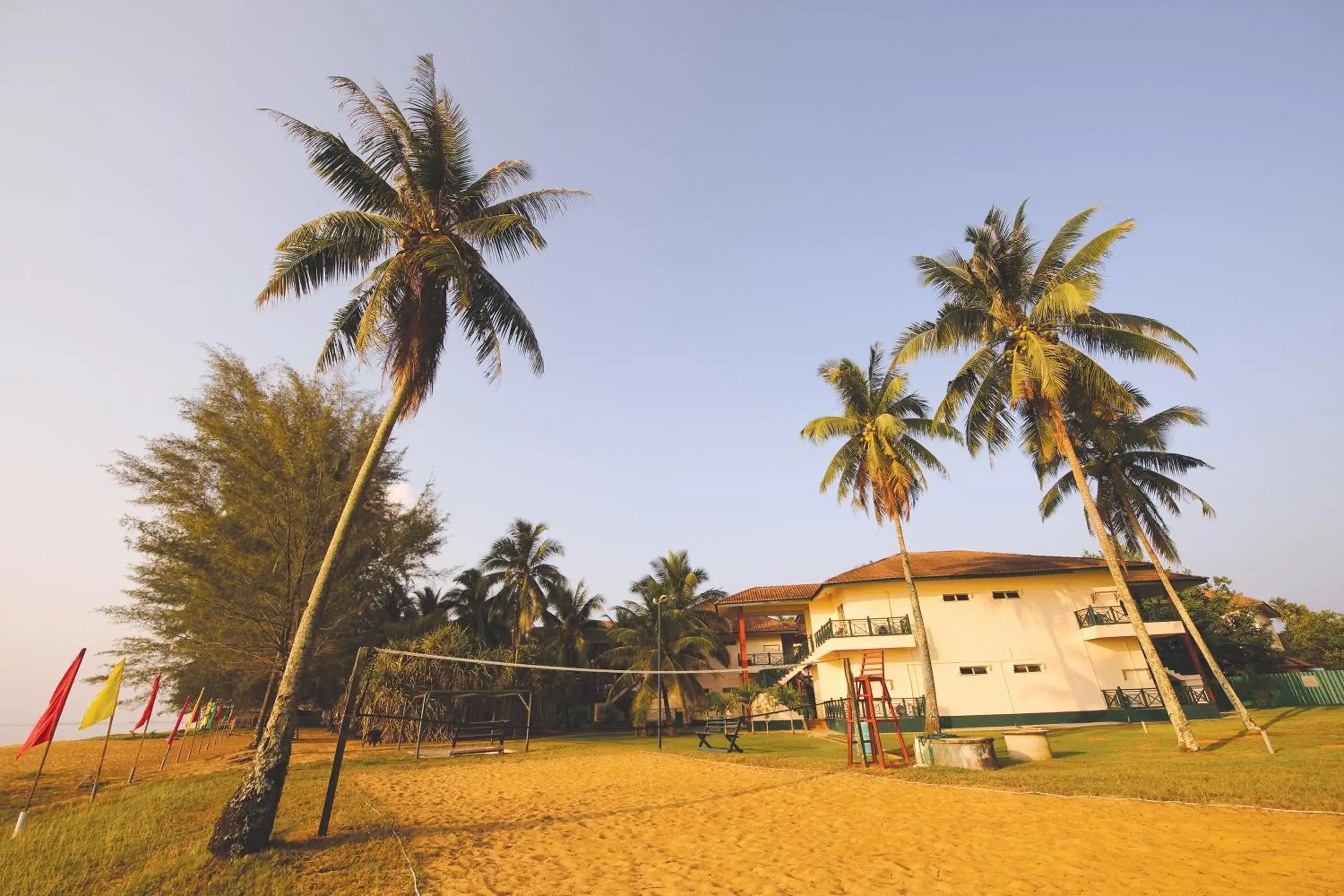 Beach, Property Building in The Qamar Paka Resort