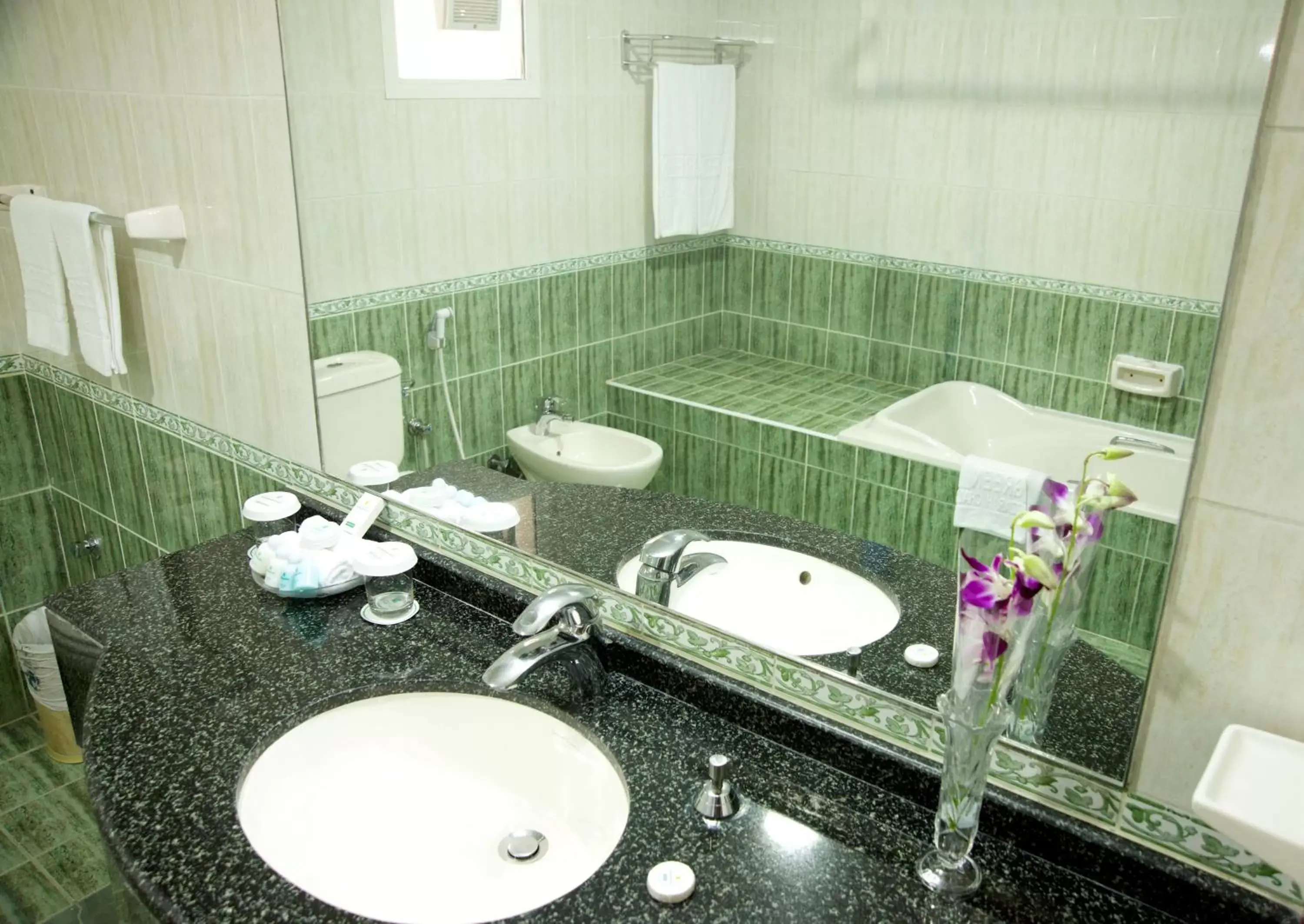 Bathroom in Green Mubazzarah Chalets