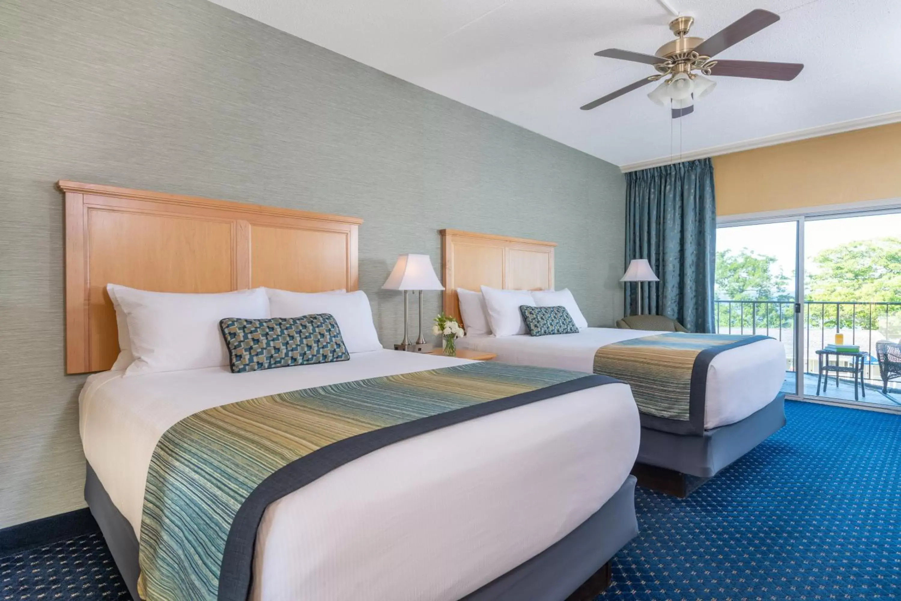 Maine Building - First Floor Queen Room with Two Queen Beds with Balcony in Atlantic Oceanside Hotel & Conference Center Maine Building - First Floor Queen Room with Two Queen Beds with Balcony in Atlantic Oceanside Hotel & Conference Center