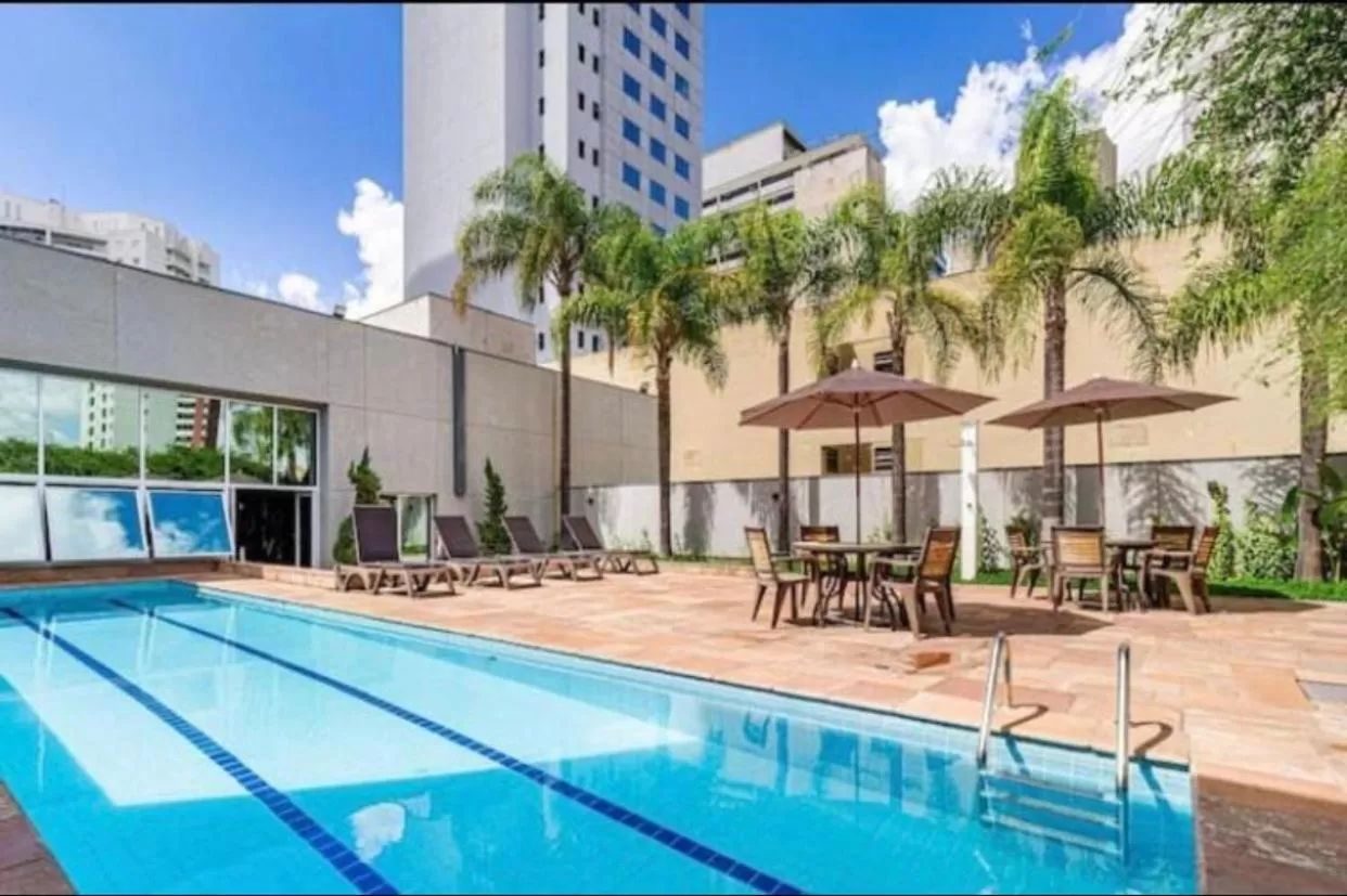 sunbed, Swimming Pool in Studio Paulista Bela Cintra