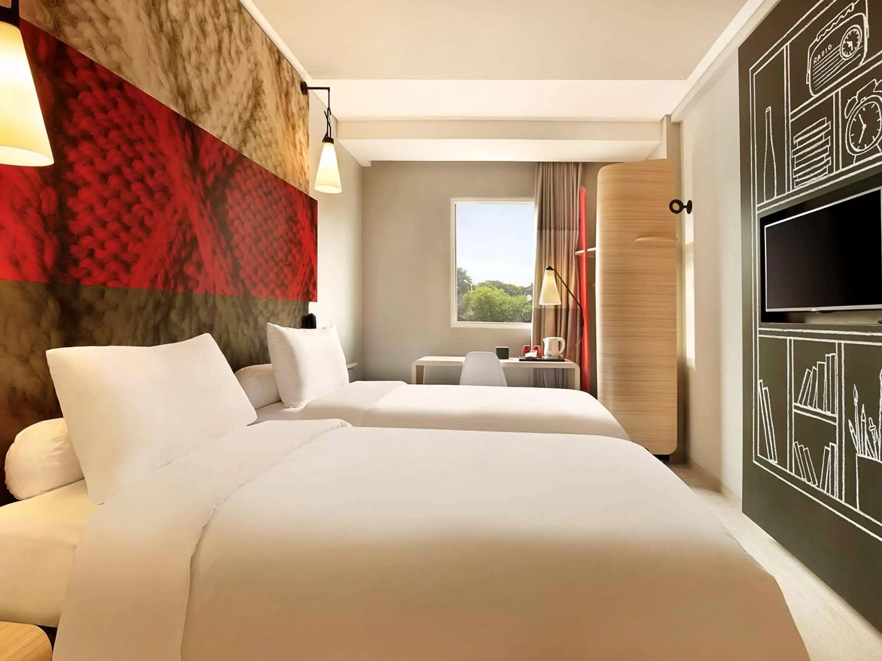 Photo of the whole room, Bed in ibis Bali Legian Street