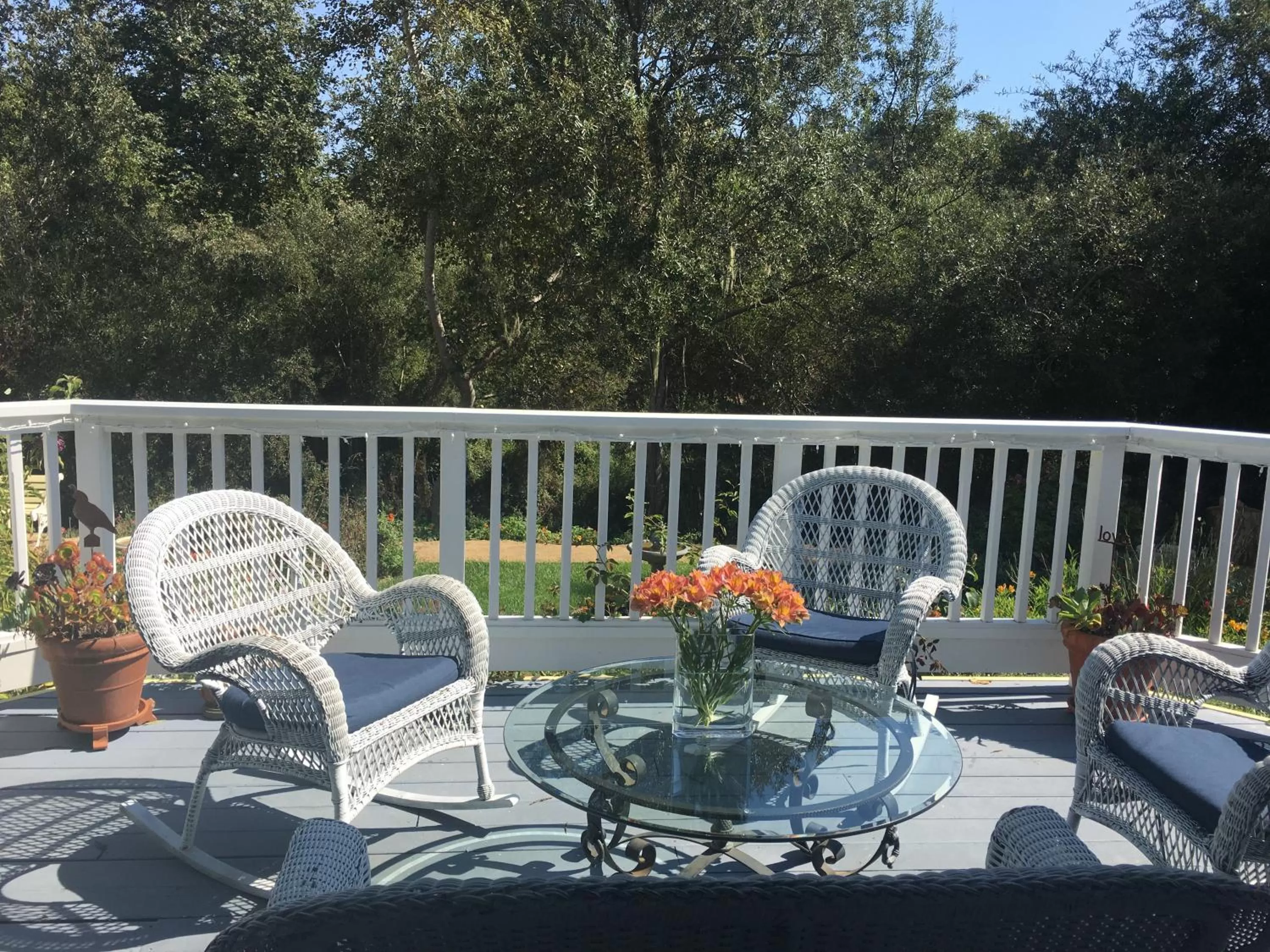 Balcony/Terrace in Olallieberry Inn Bed and Breakfast