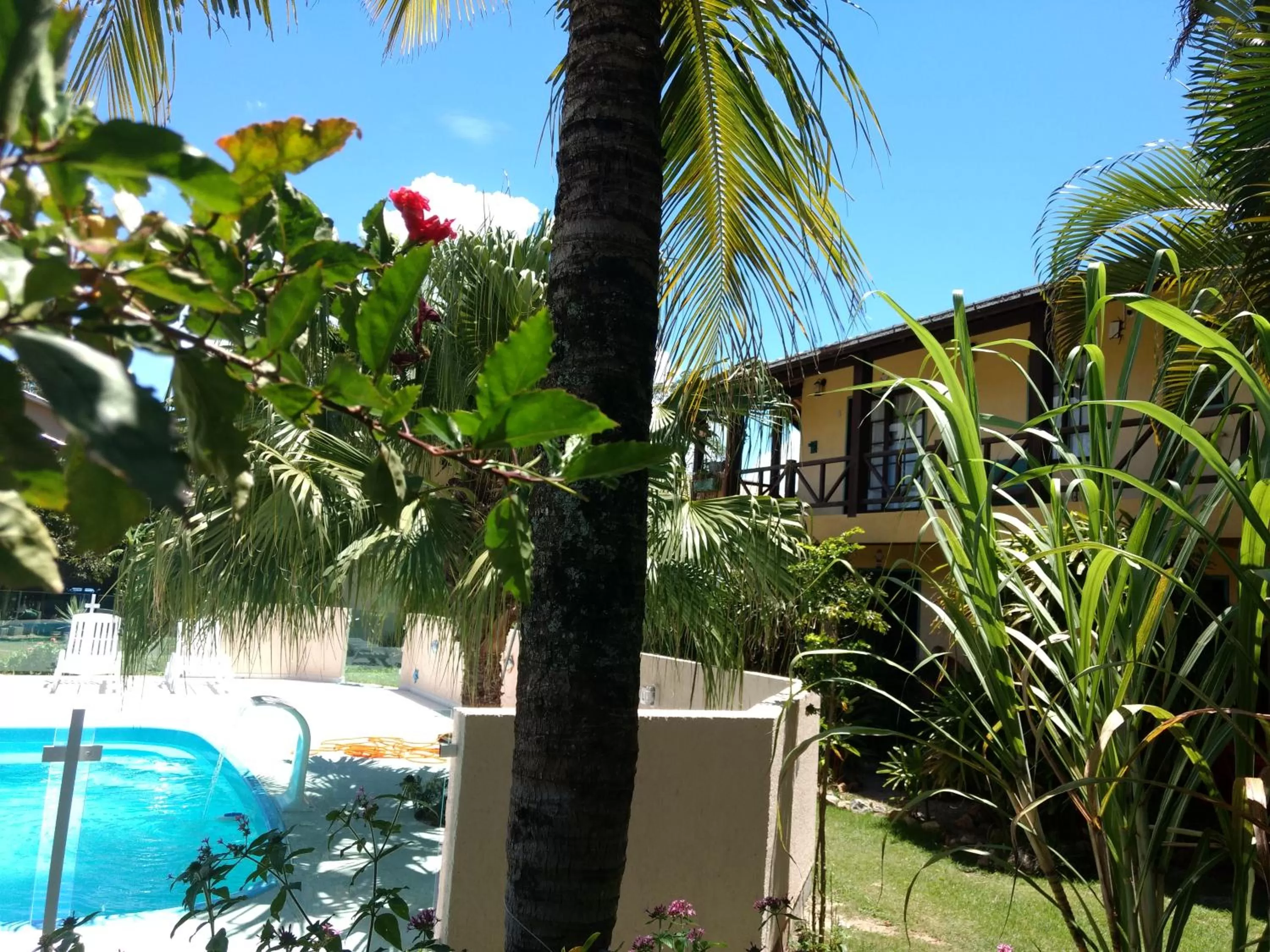 Pool view in Pousada Santa Genoveva campeche