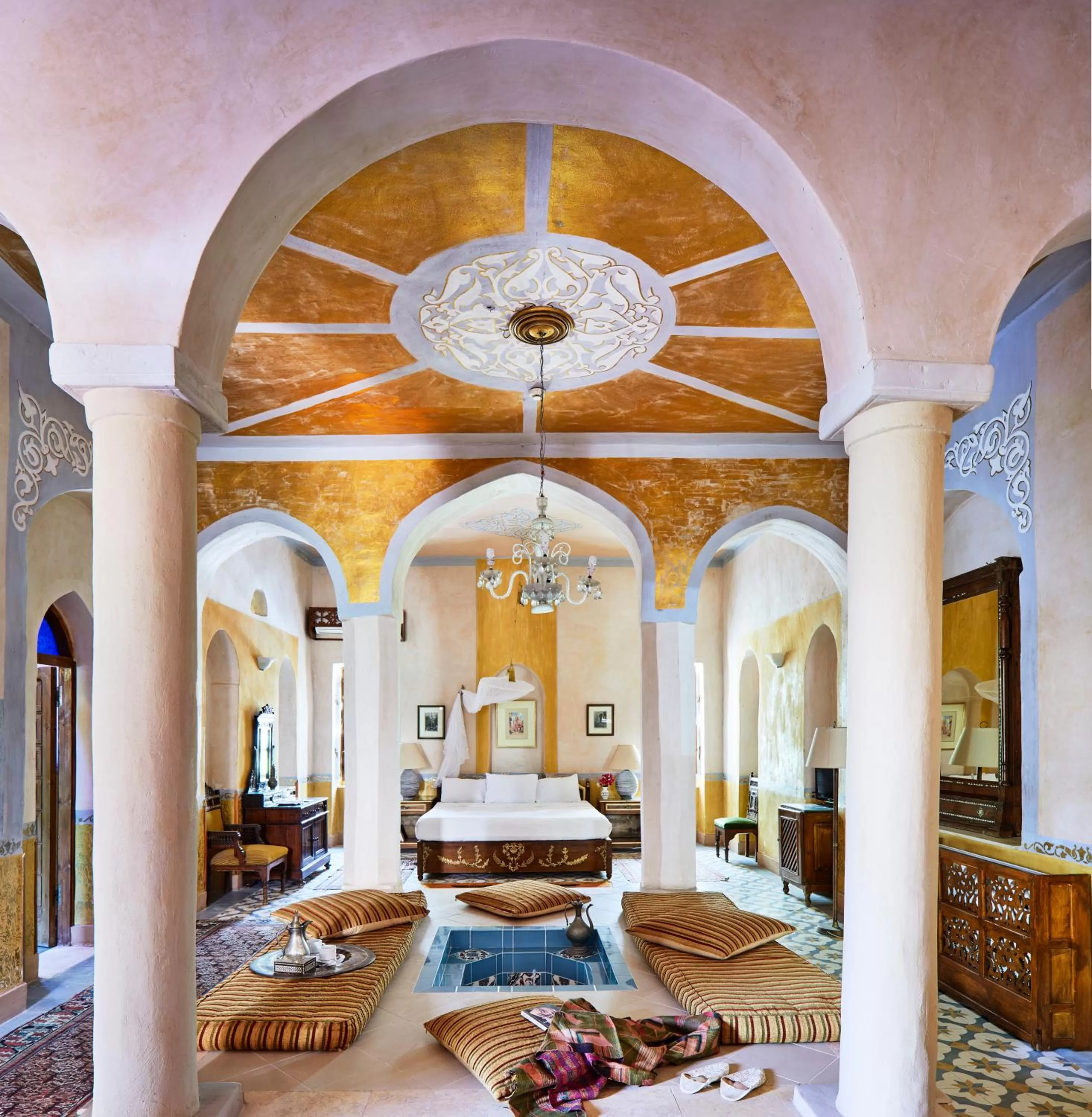 Bed in Al Moudira Hotel