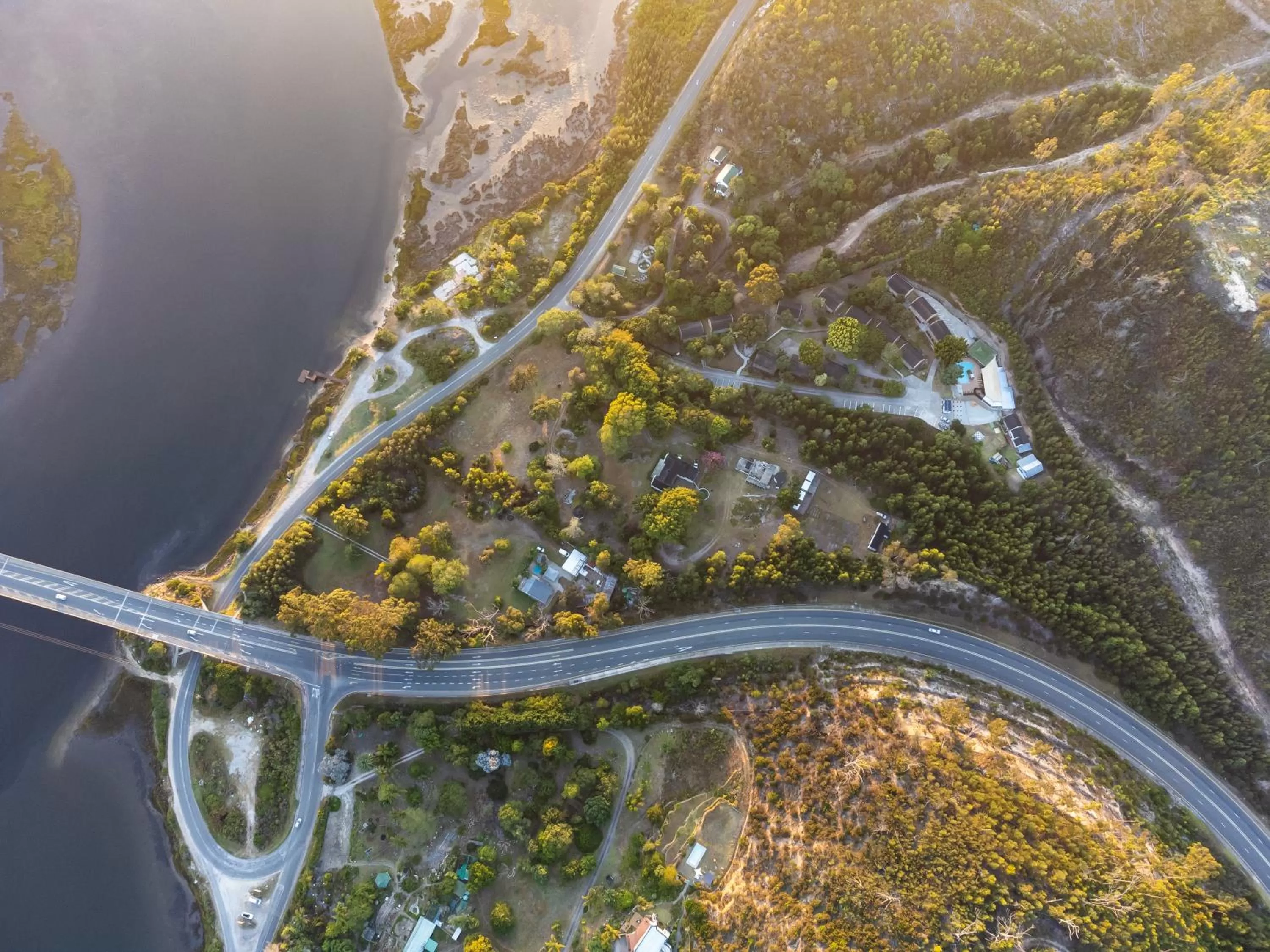 Bird's eye view in Gooderson Knysna Chalets