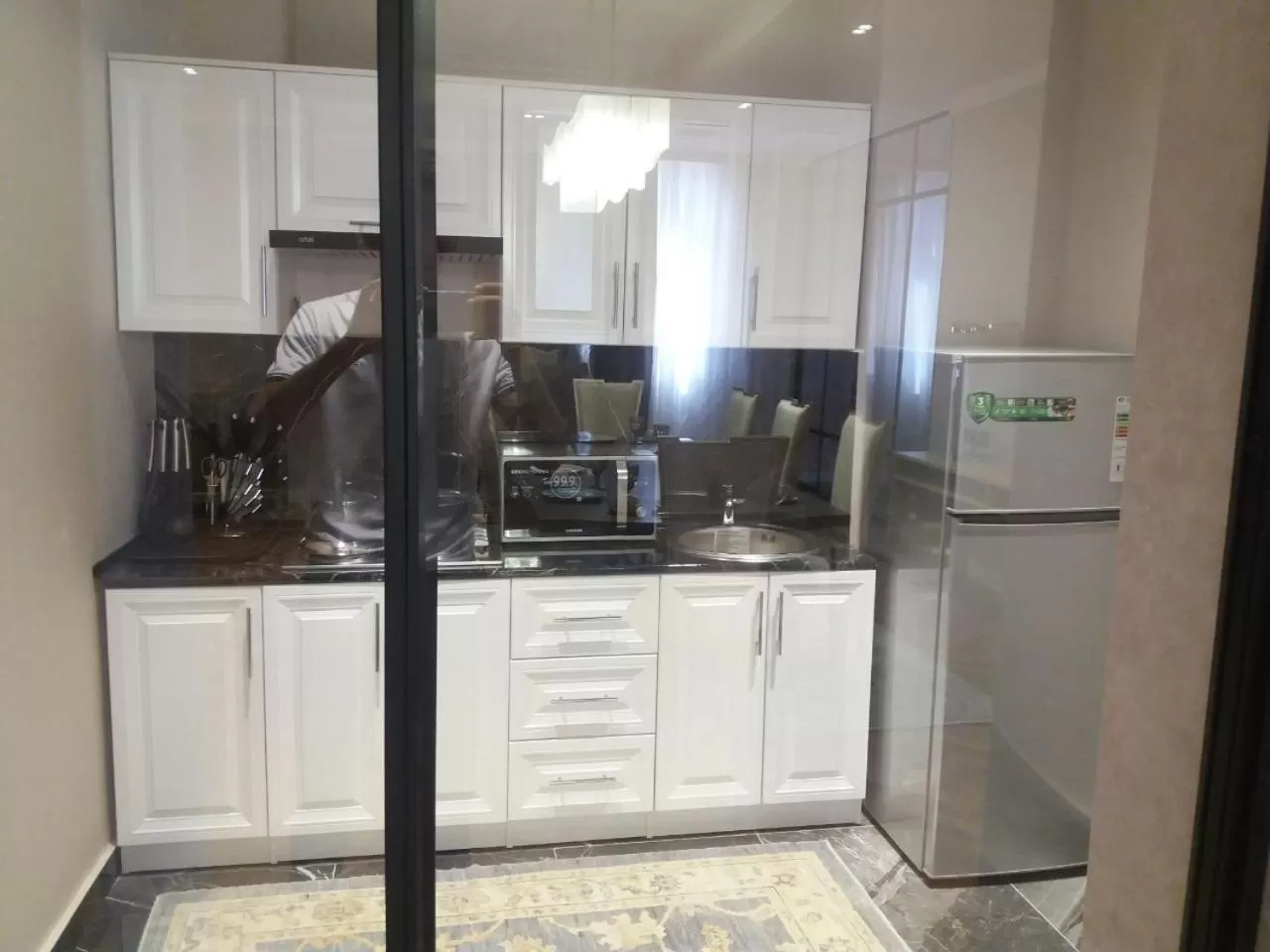 Kitchen or kitchenette in Termez Palace Hotel & Spa