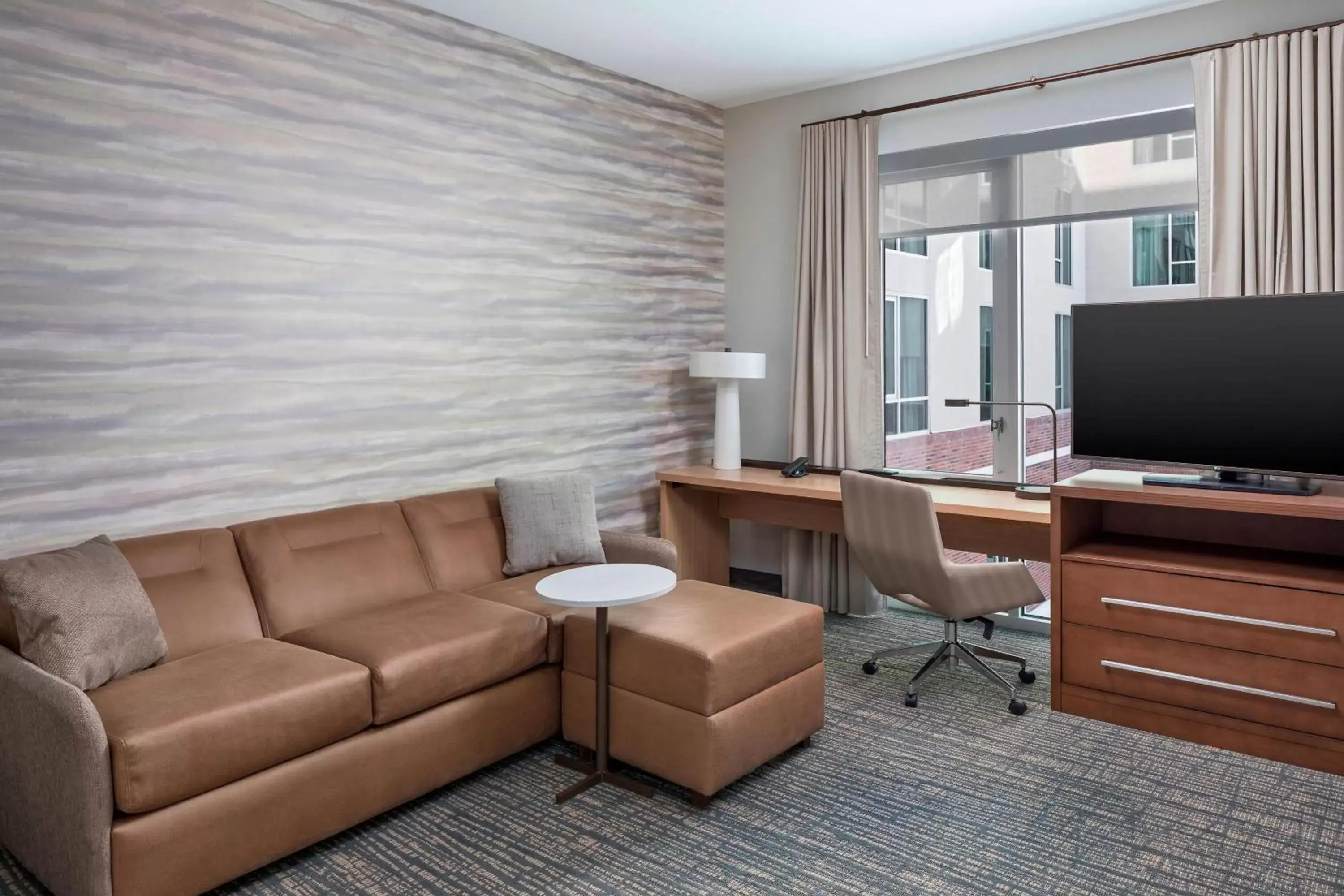 Living room, Seating Area in Residence Inn by Marriott Greenville Downtown