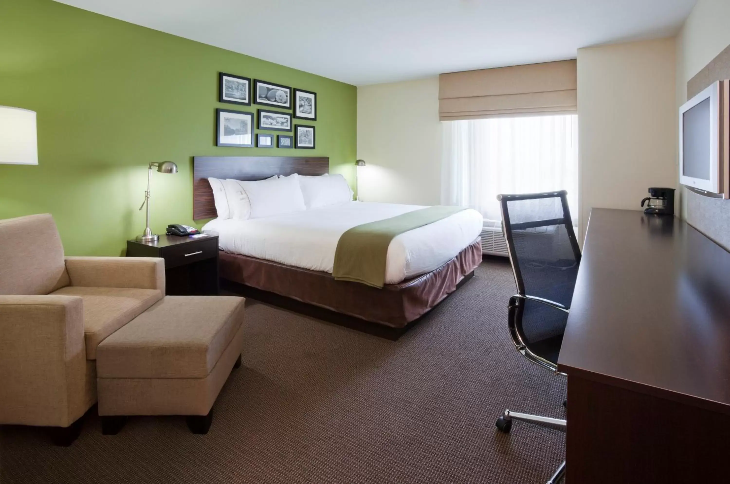 King Room - Mobility Access/Roll in Shower - Non-Smoking in Holiday Inn Express Hotel & Suites Rogers, an IHG Hotel King Room - Mobility Access/Roll in Shower - Non-Smoking in Holiday Inn Express Hotel & Suites Rogers, an IHG Hotel