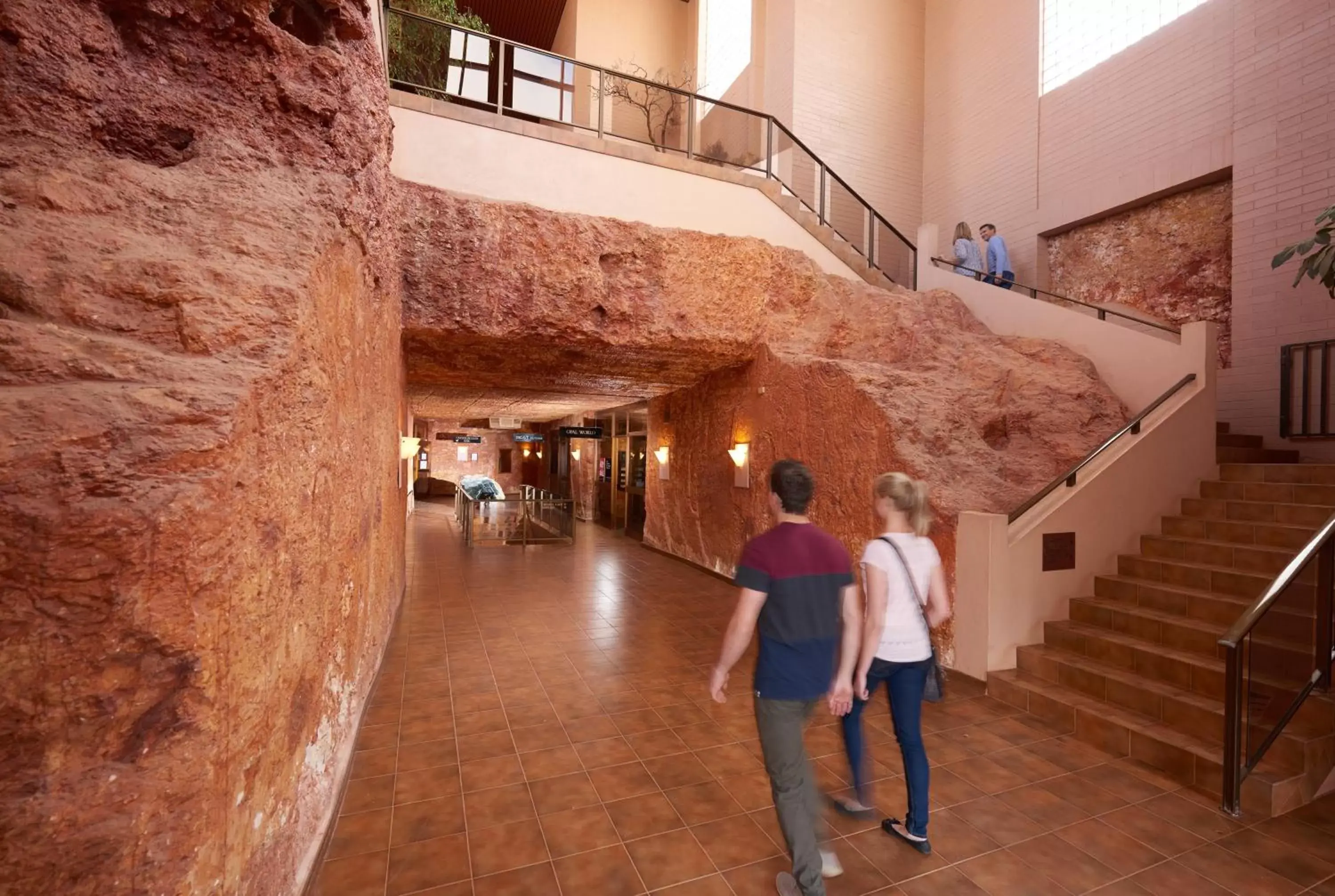 Guests in Desert Cave Hotel