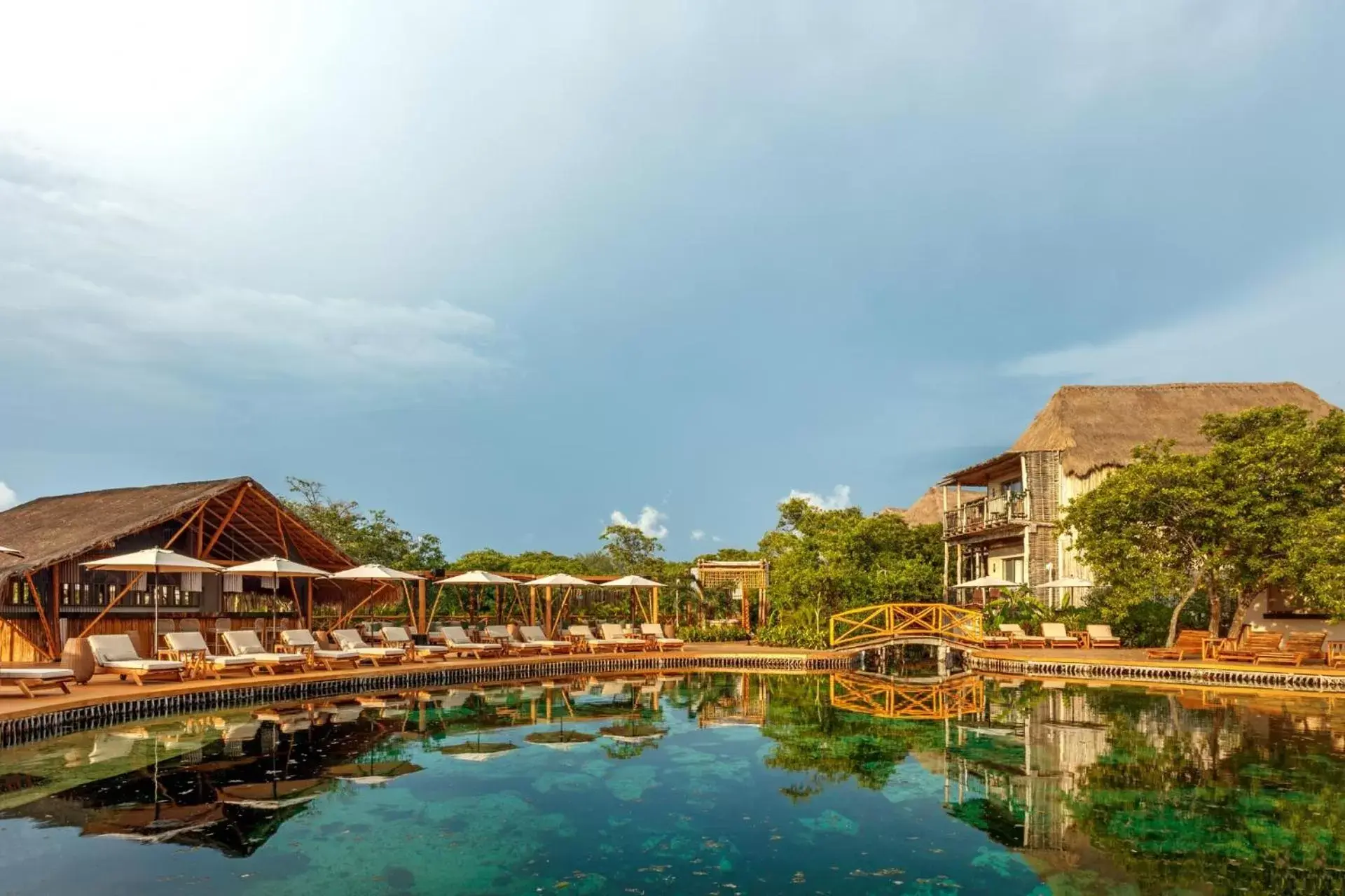 Swimming pool in Hotel Shibari - Restaurant & Cenote Club