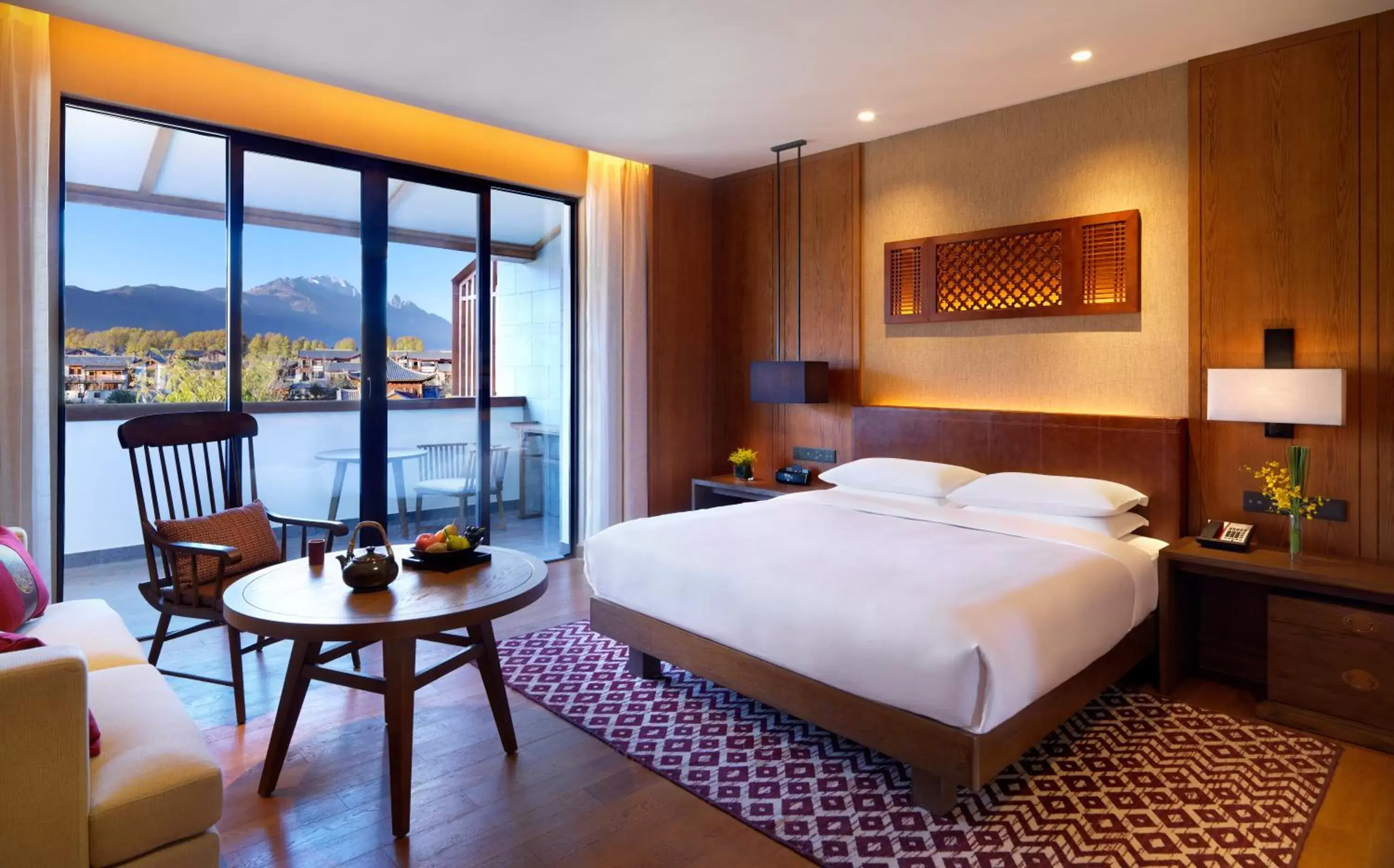 King Room with Mountain View in Jinmao Hotel Lijiang, the Unbound Collection by Hyatt
