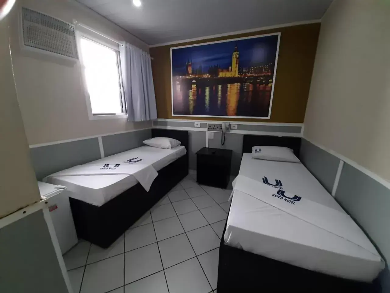 Bed, Bathroom in Calamares Hotel São Caetano