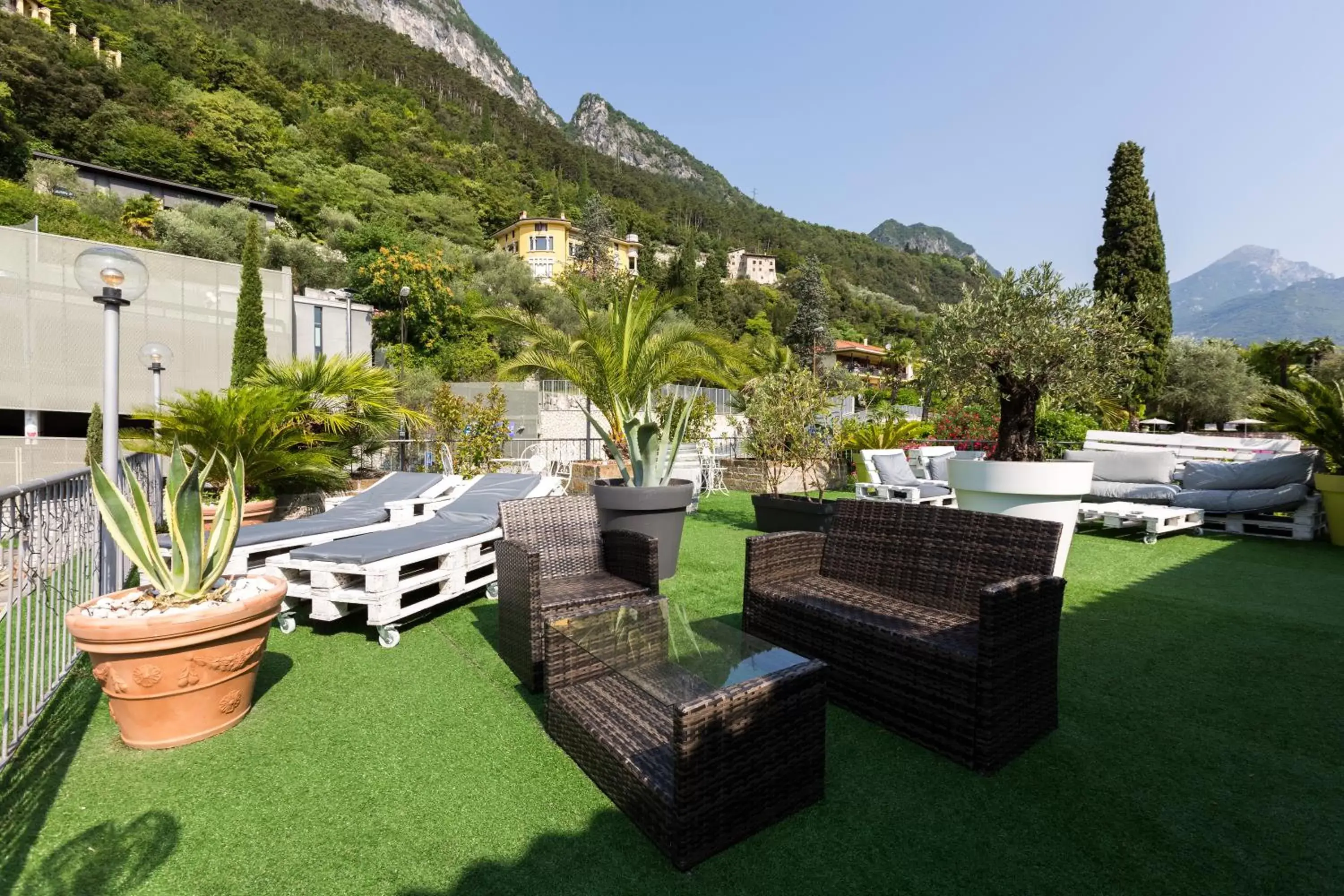 Patio in Hotel Canarino