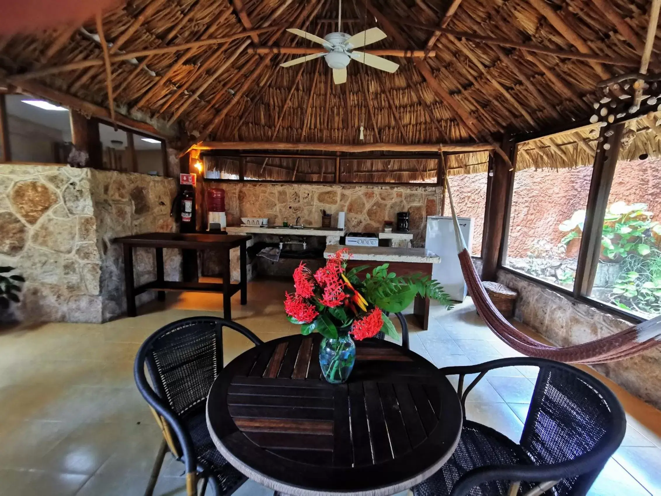 Dining area in Casa Quetzal Hotel