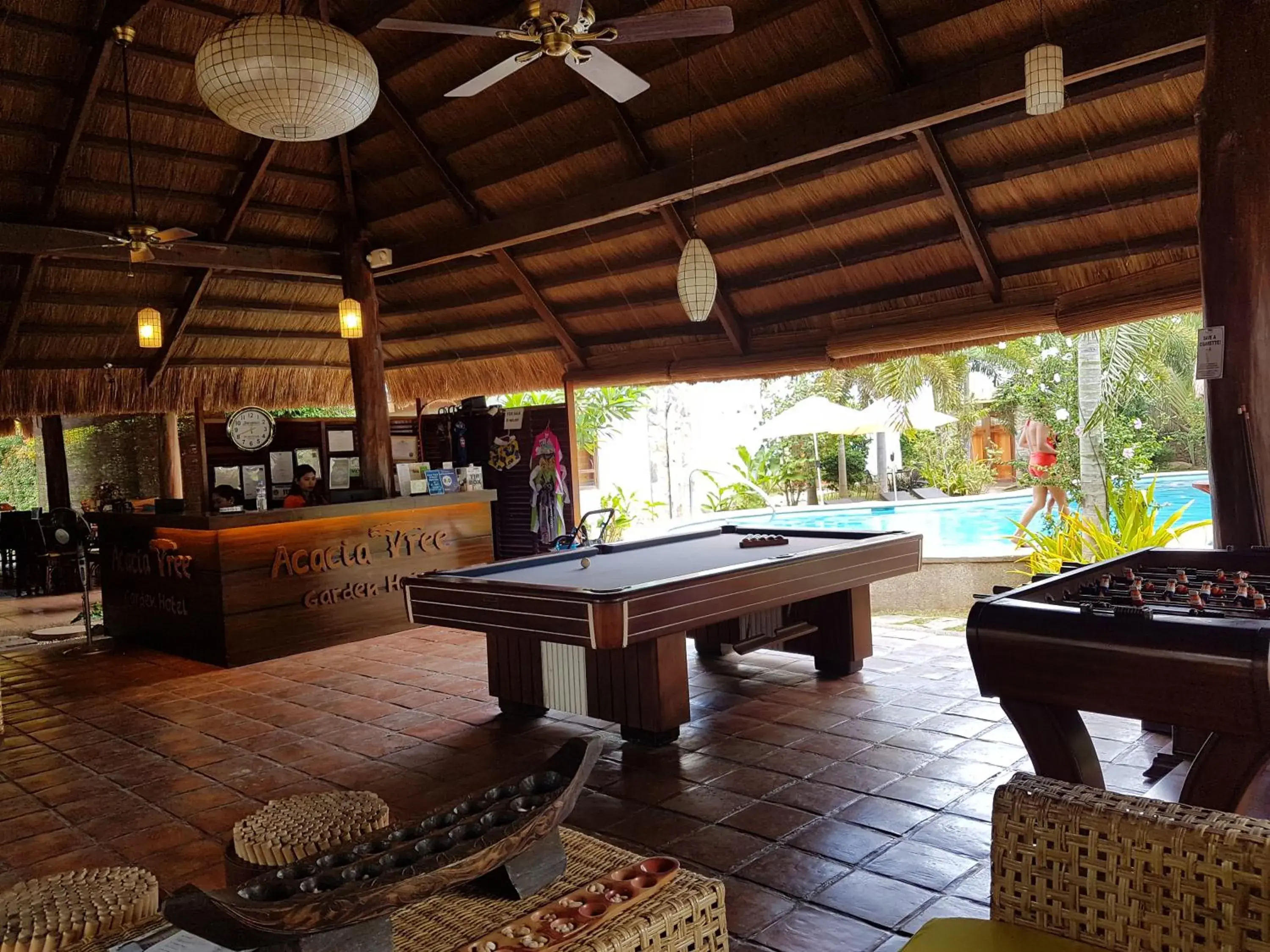 Communal lounge/ TV room, Billiards in Acacia Tree Garden Hotel