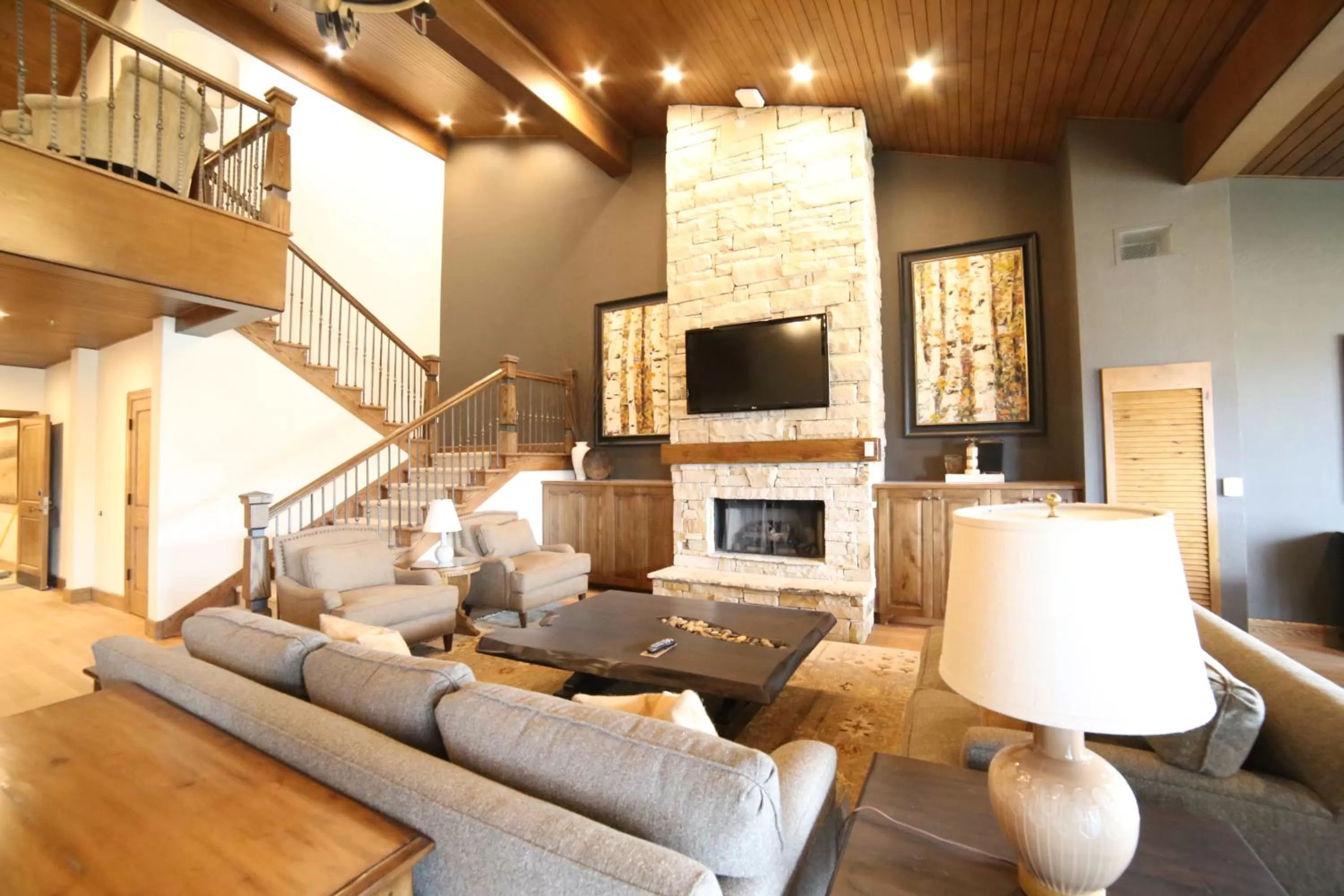 Living room in Stein Eriksen Lodge Deer Valley