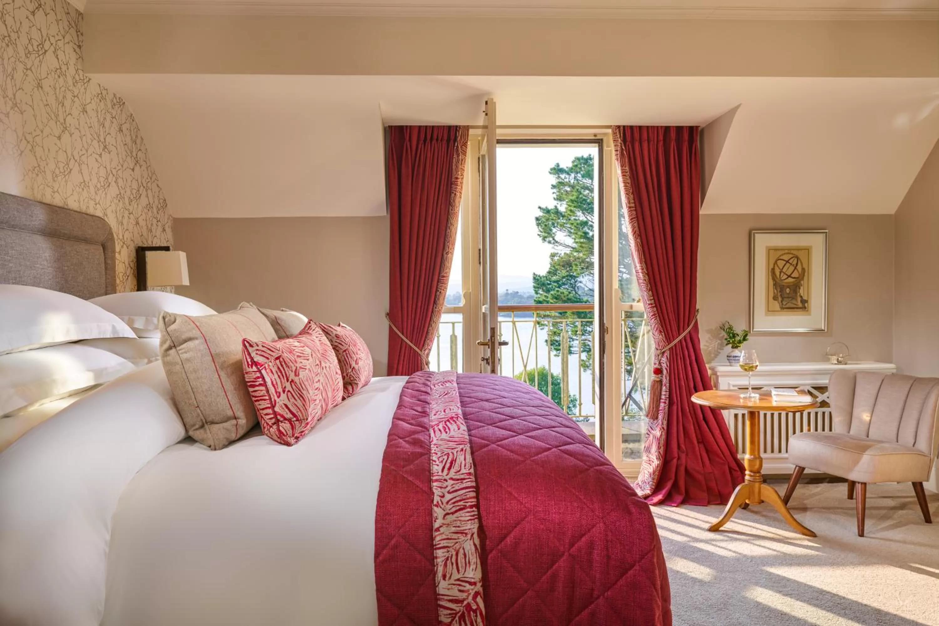 Bed in Sheen Falls Lodge