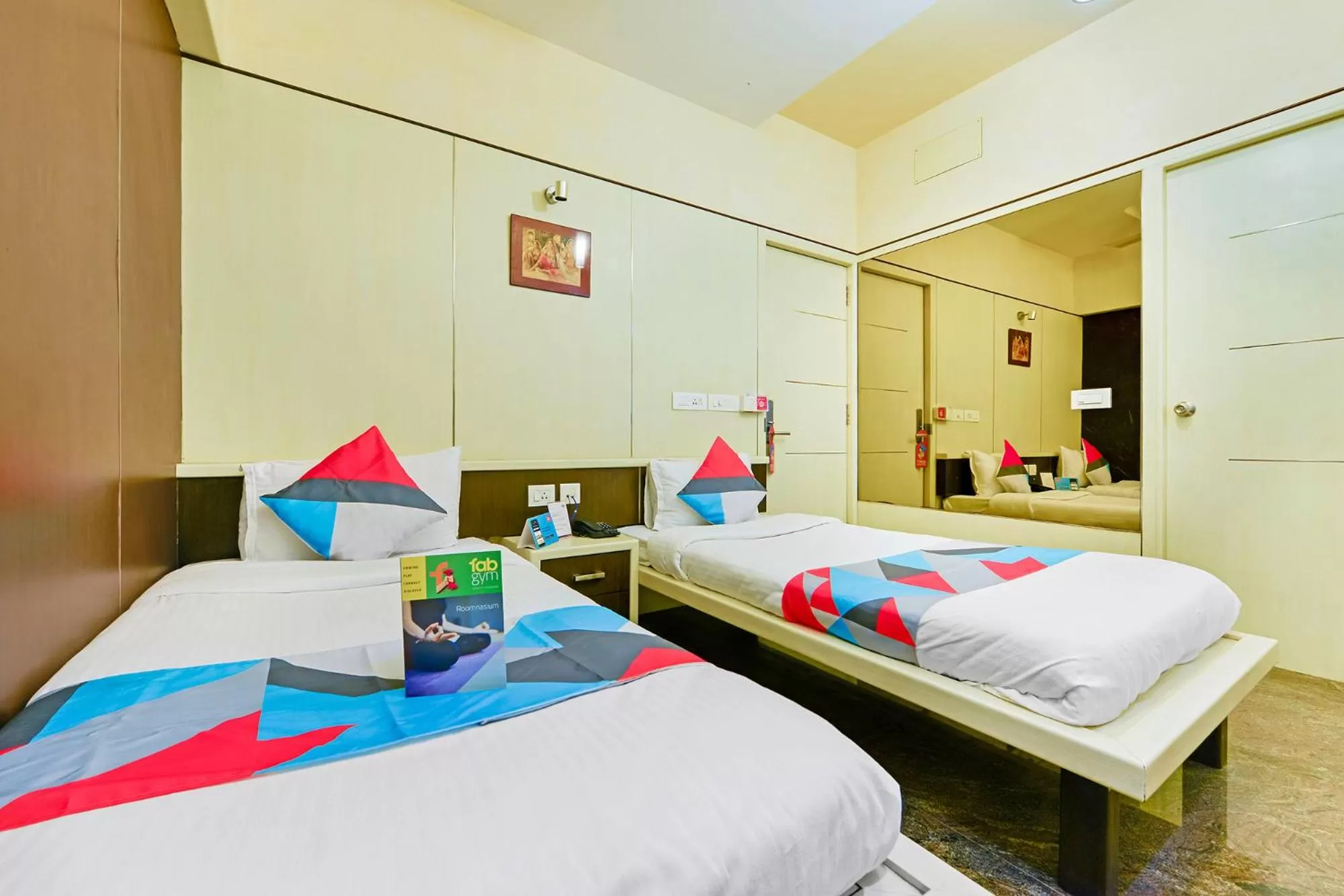 View (from property/room), Bed in FabHotel B Zone - Nr US Consulate