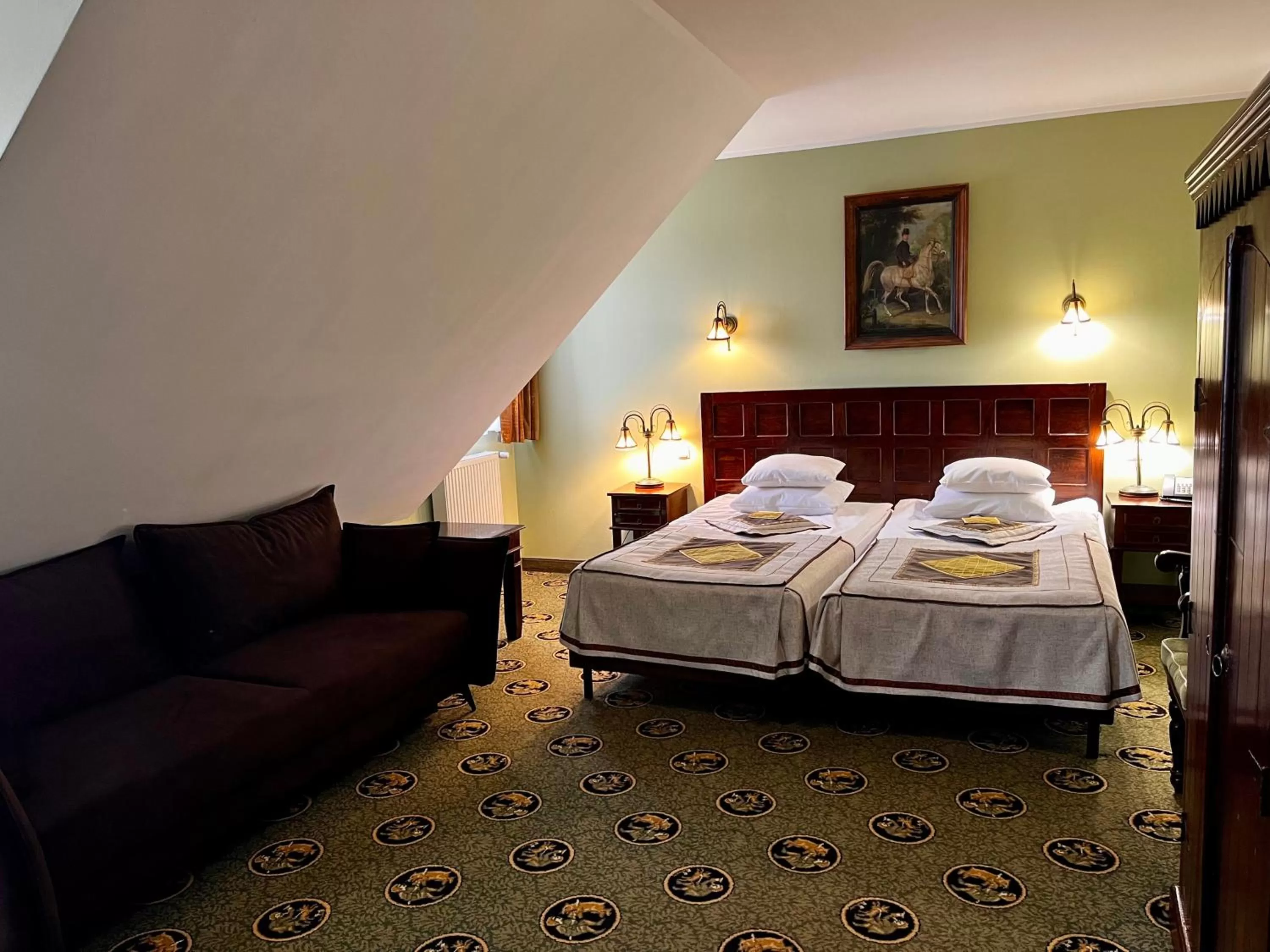 Photo of the whole room, Bed in Hotel Zamek Ryn