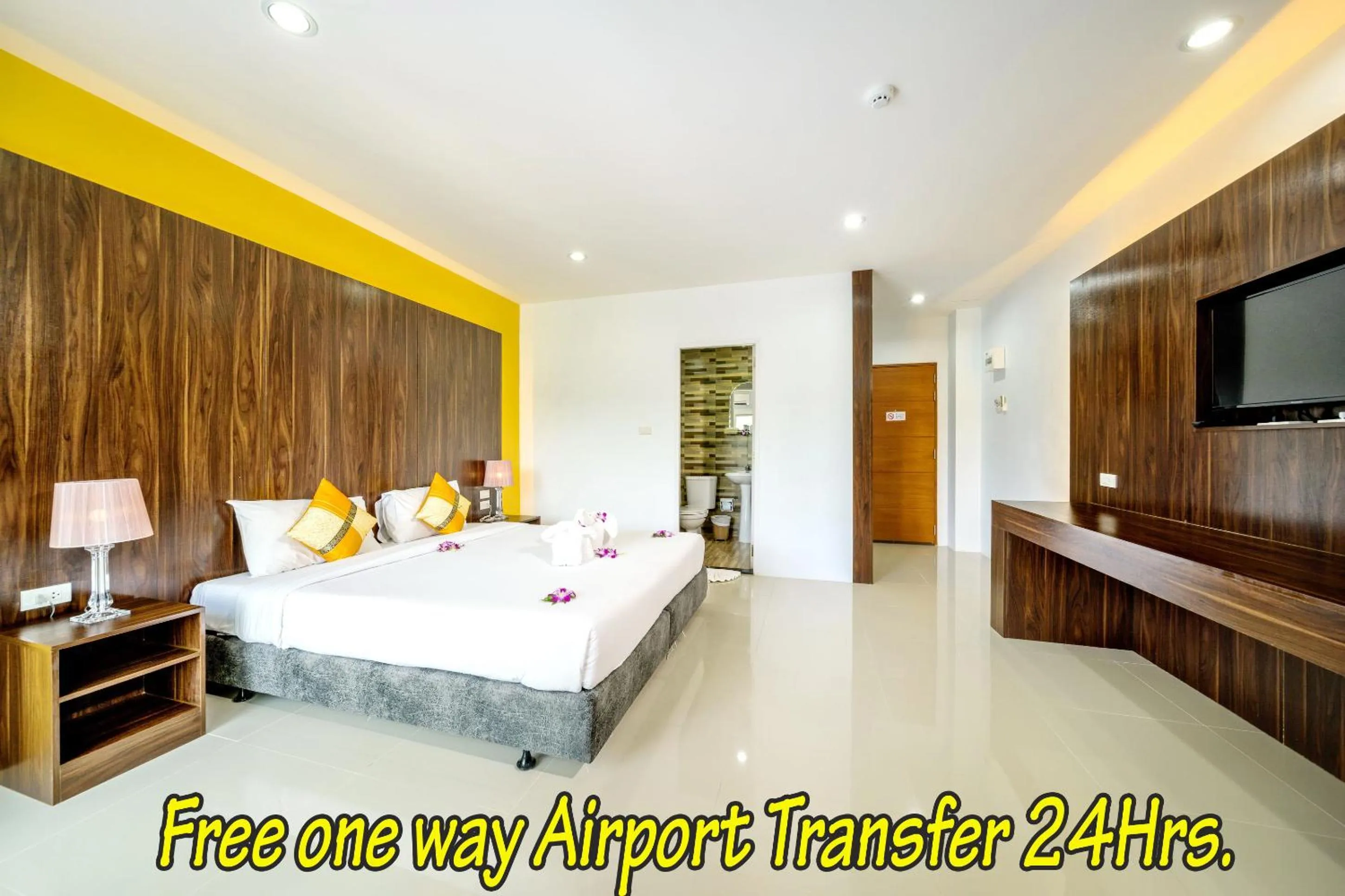 Photo of the whole room, Bed in Naiyang Place - Phuket Airport