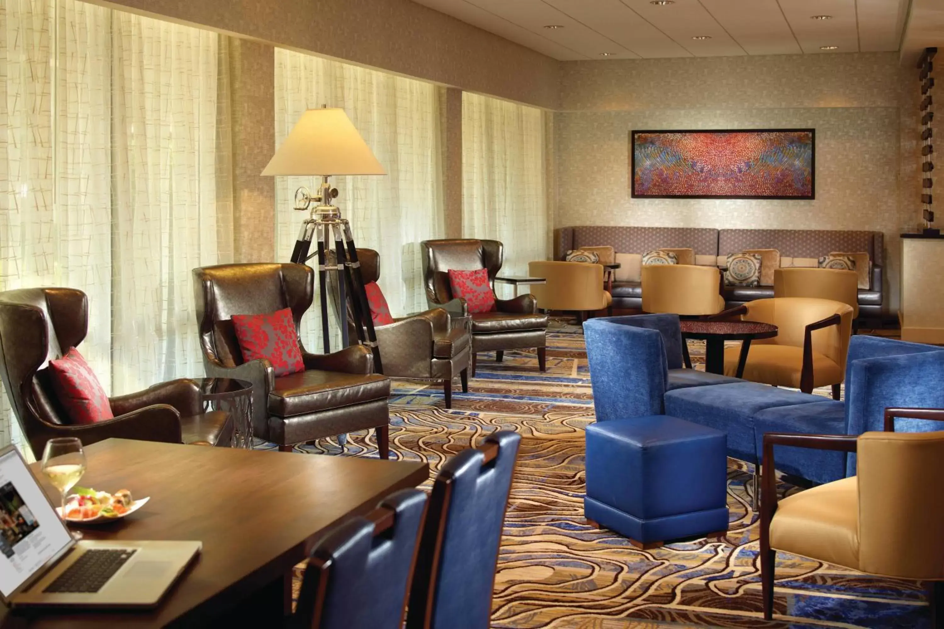 Lobby or reception, Restaurant/Places to Eat in Atlanta Airport Marriott