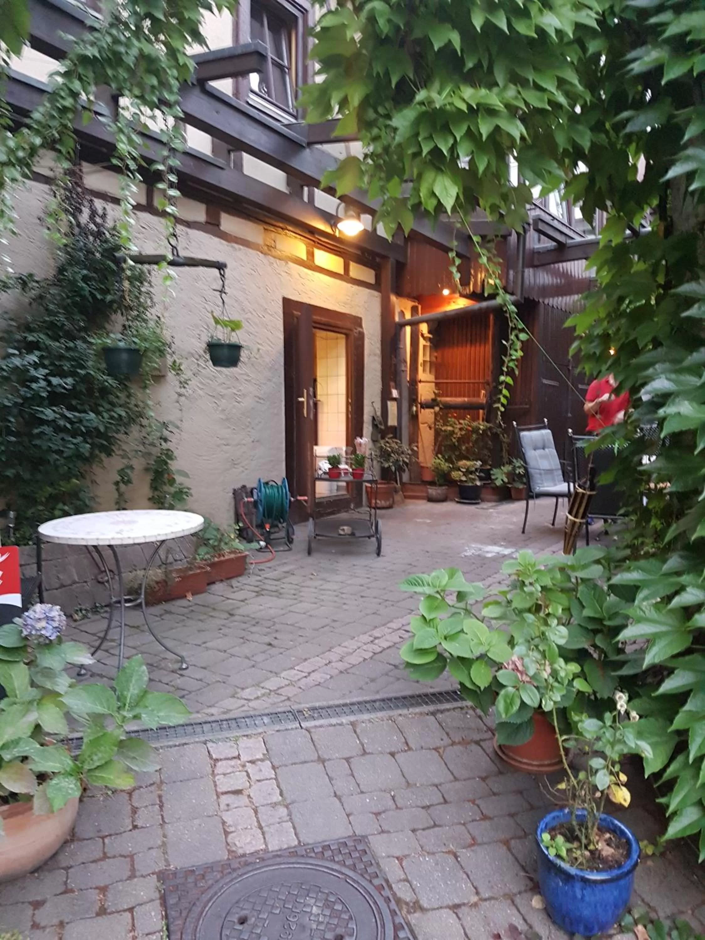 Garden in Adler Gaststube Hotel Biergarten