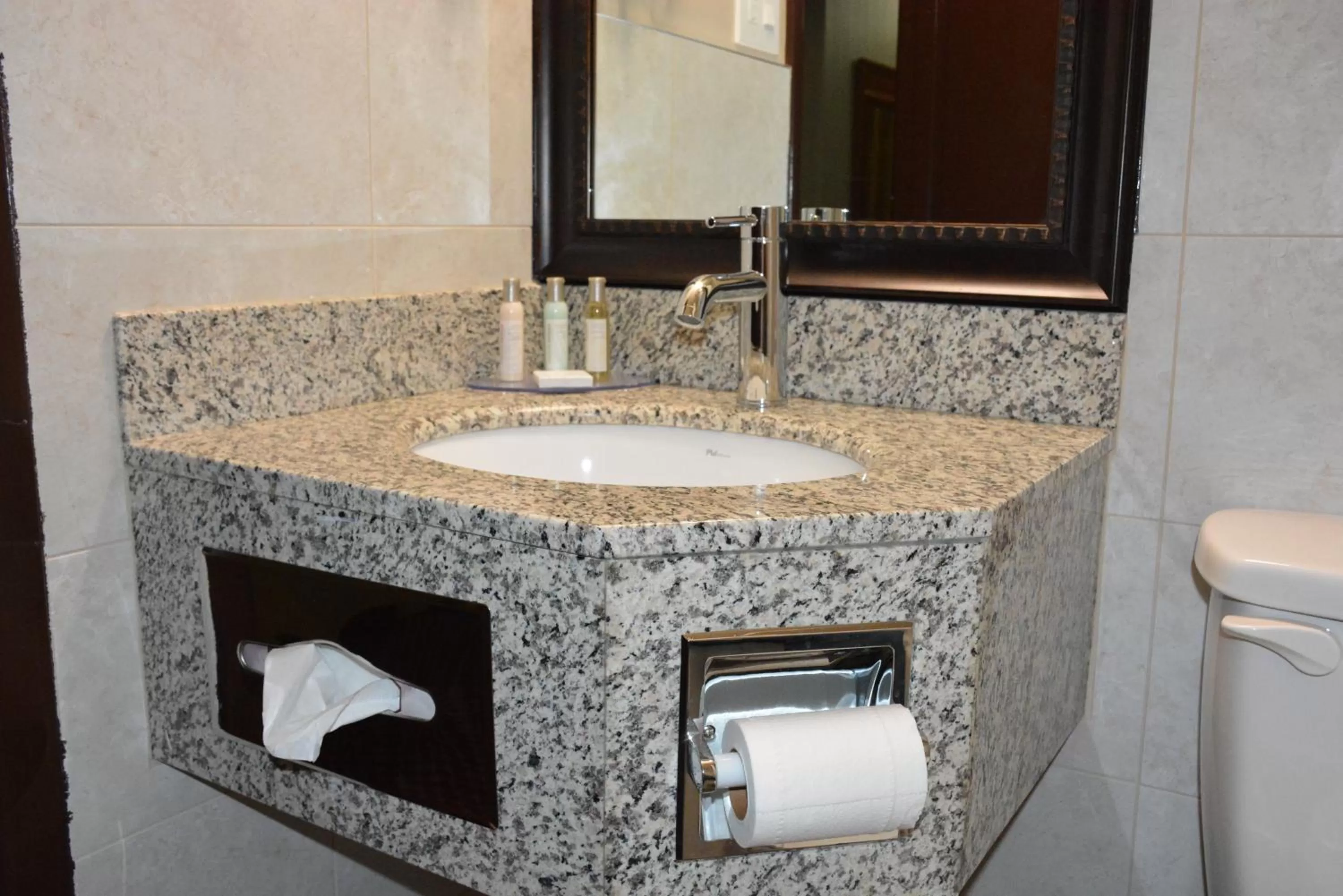 Bathroom in Travelodge by Wyndham Lethbridge