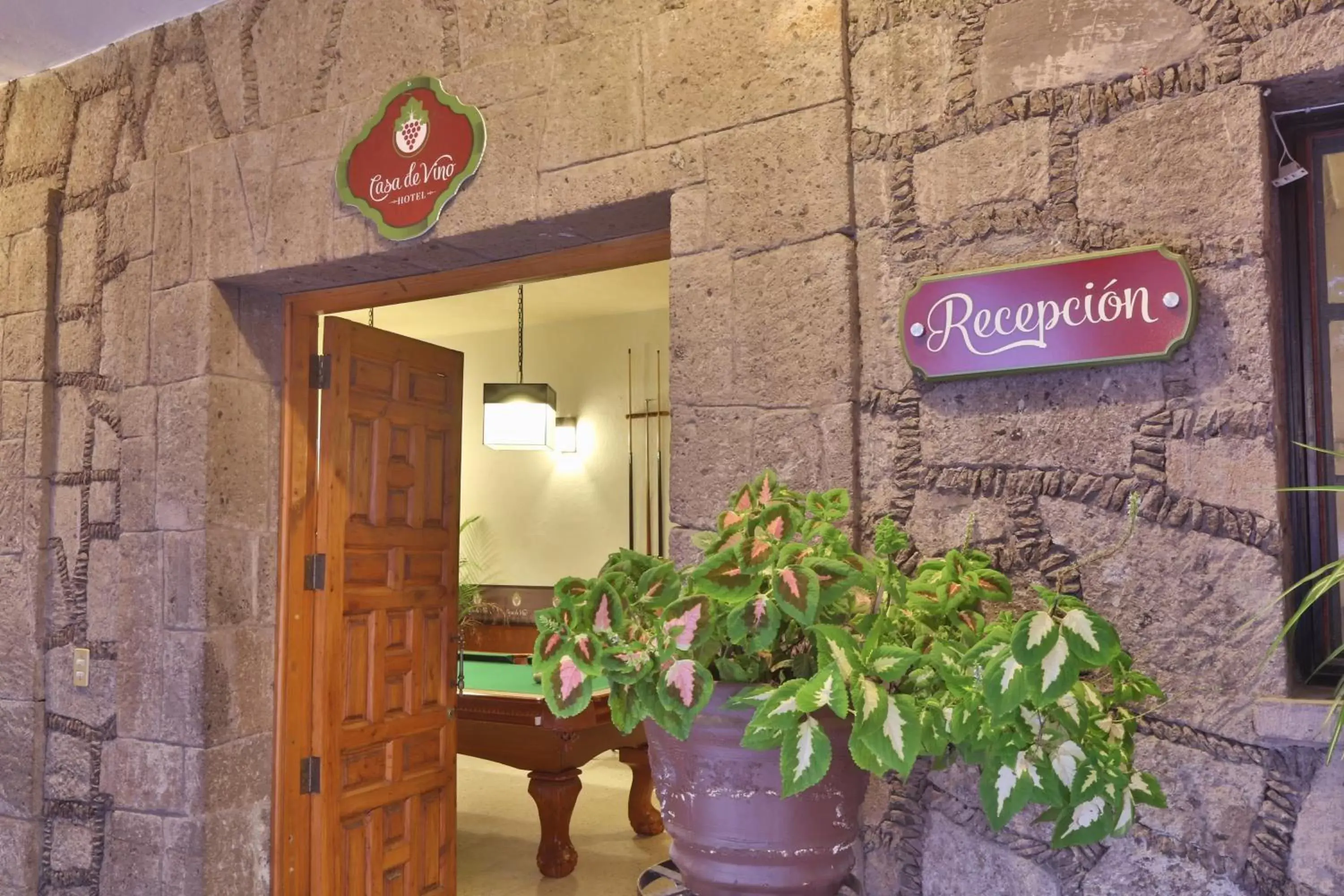 Lobby or reception in Hotel Casa de Vino