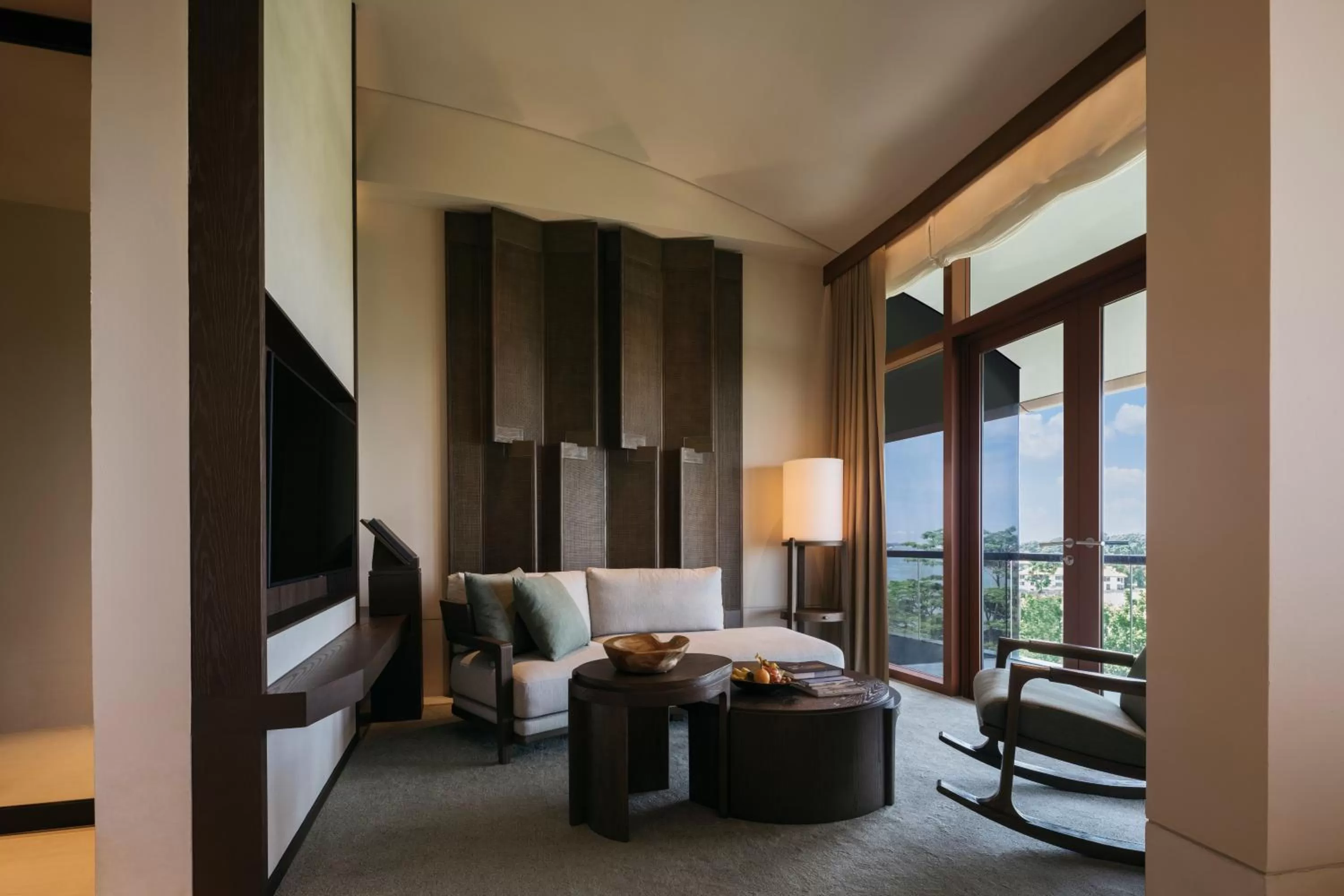 Living room in Capella Singapore