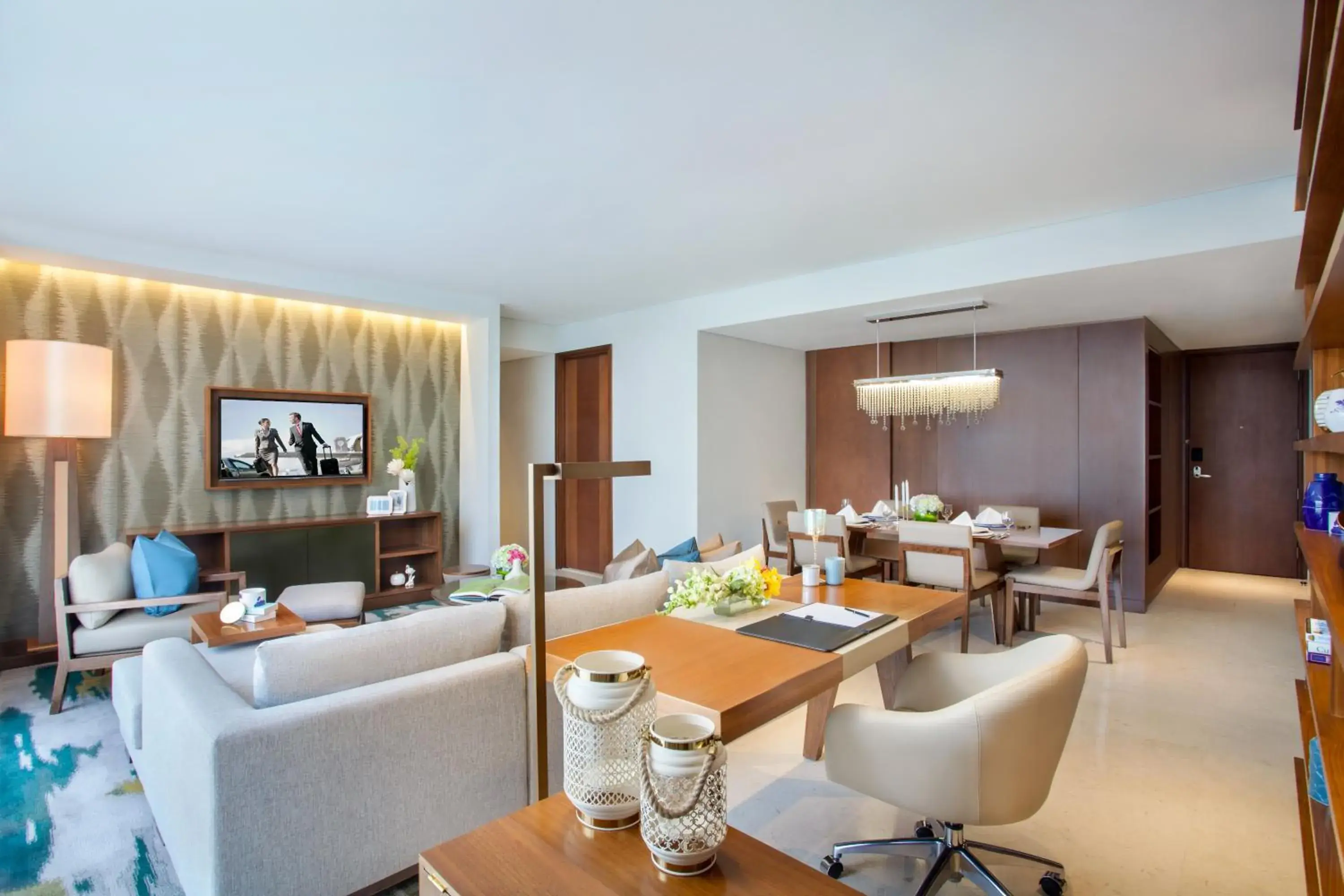 TV and multimedia, Seating Area in Ascott Sudirman Jakarta