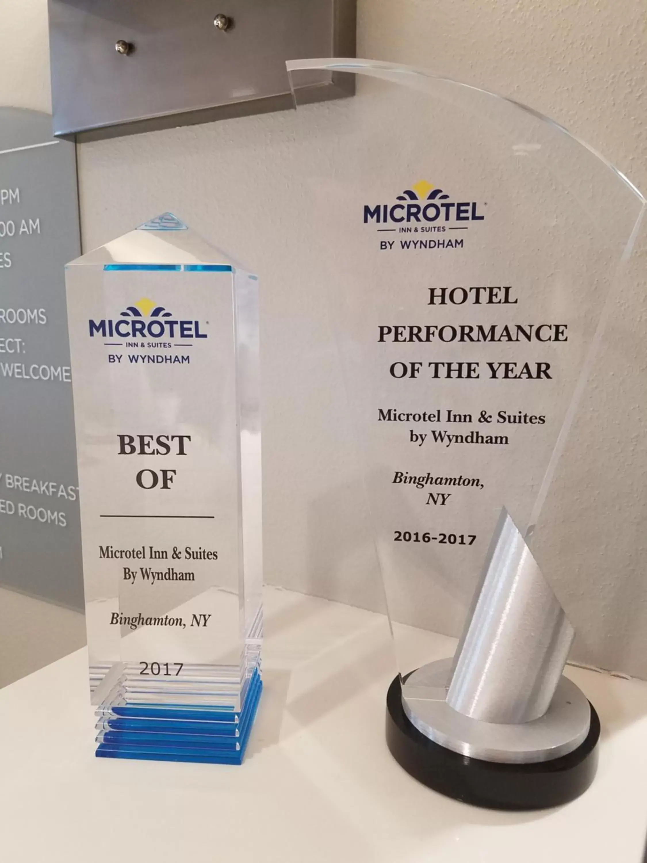 Certificate/Award in Microtel Inn & Suites by Wyndham Binghamton