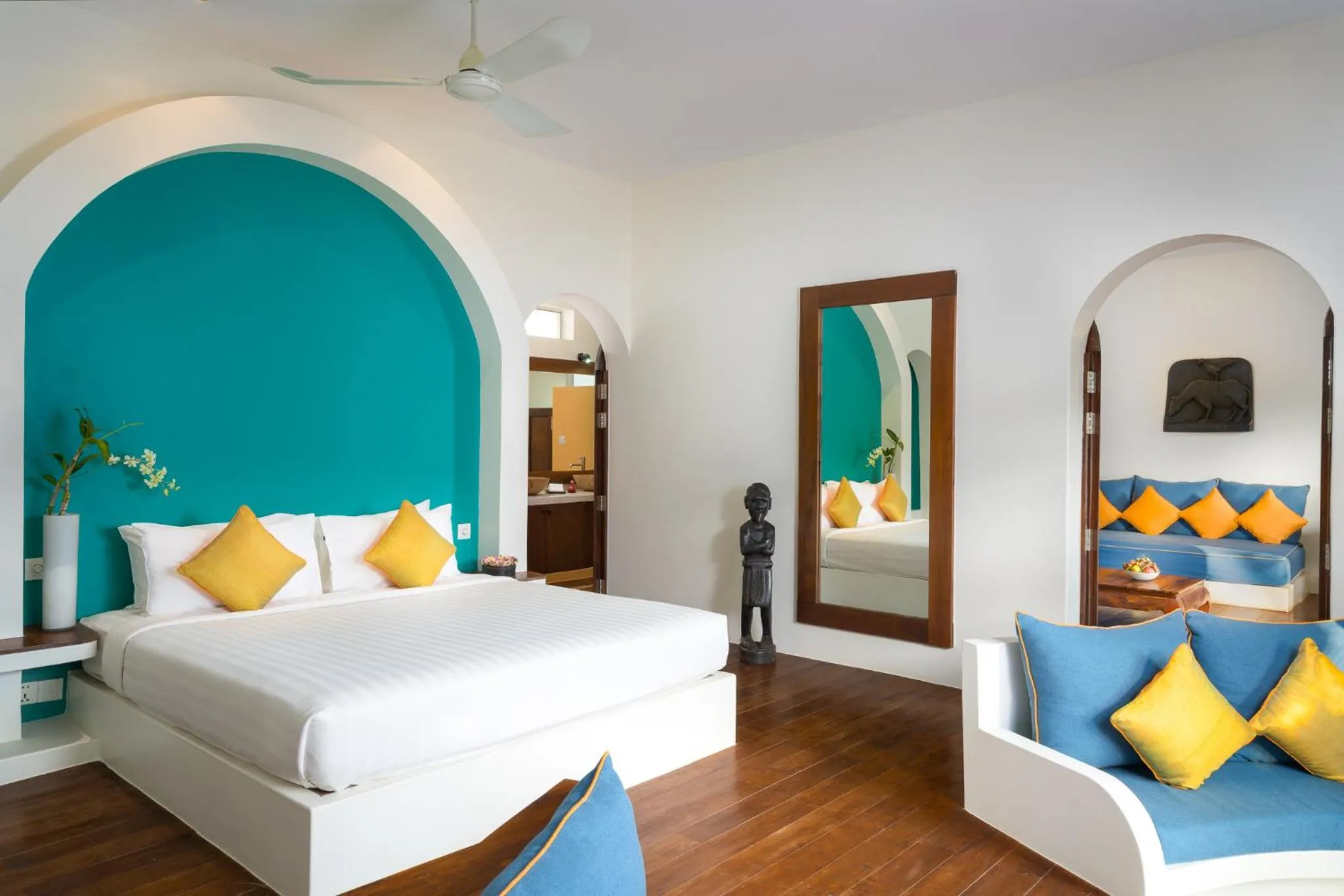Seating area, Bed in Navutu Dreams Resort & Wellness Retreat