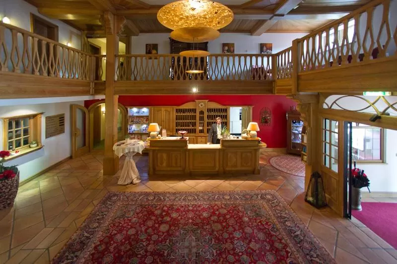 Lobby or reception in Hotel Aselager Mühle